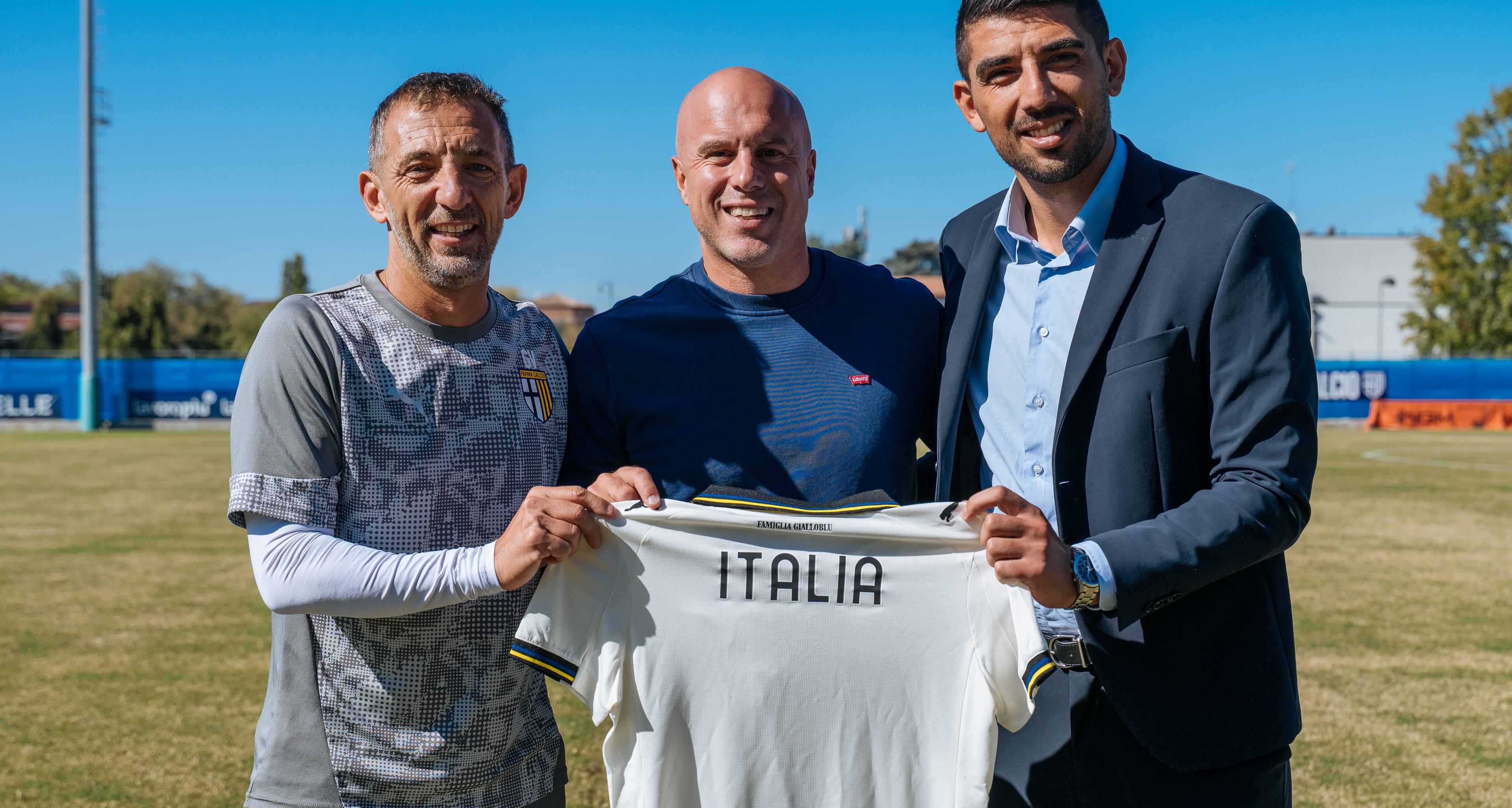 Soncin in visita al Parma, il Ct incontra il tecnico Valenti e le calciatrici gialloblu