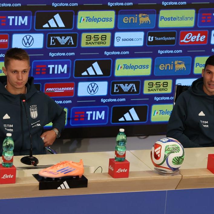 A Coverciano la conferenza stampa di Nicolò Cambiaghi e Hans Nicolussi Caviglia