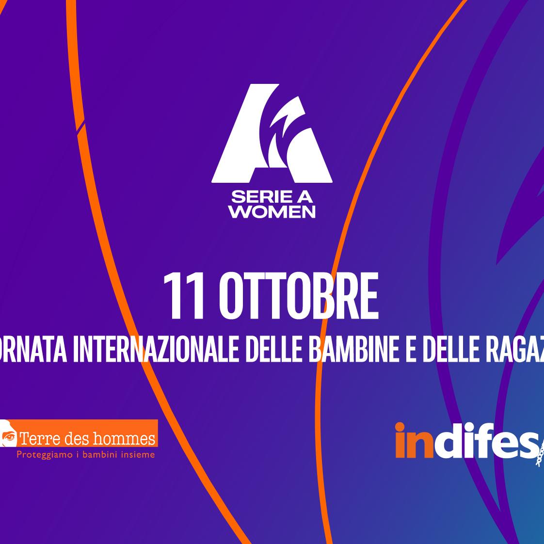 Giornata Internazionale delle Bambine e delle Ragazze: la Serie A Women al fianco di Terre des Hommes
