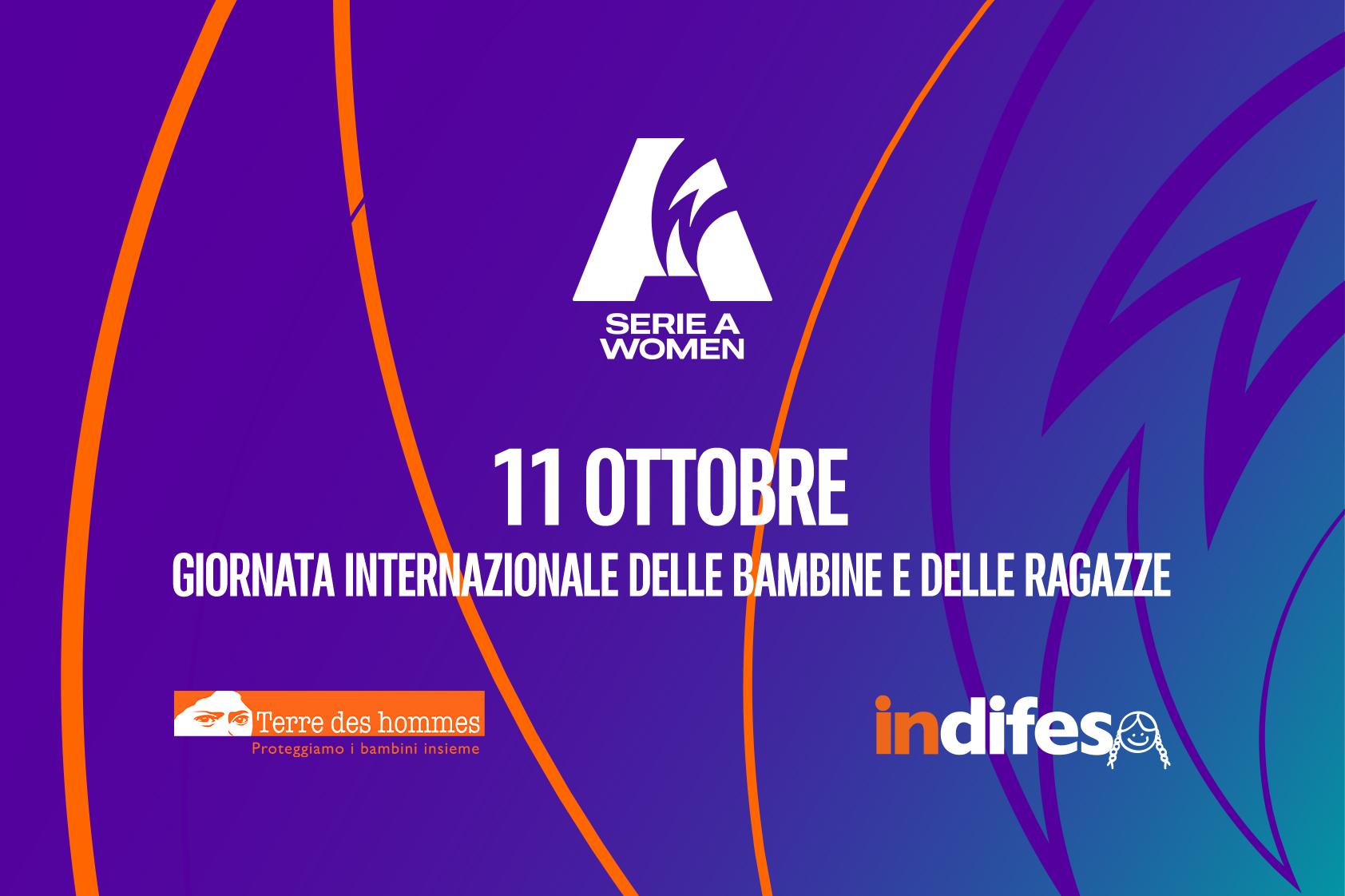 Giornata Internazionale delle Bambine e delle Ragazze: la Serie A Women al fianco di Terre des Hommes