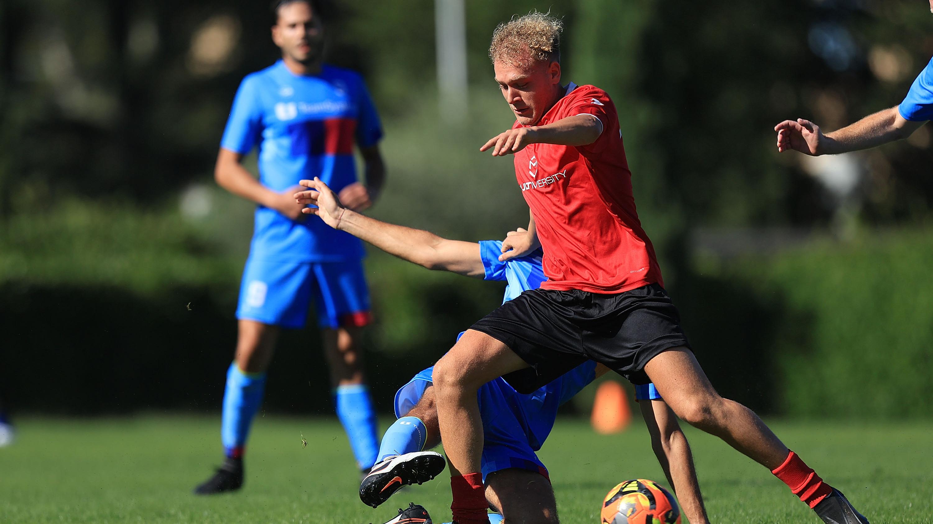 And we’re off! The Azzurri Partner Cup is officially underway. Ganci of Ali Lavoro scores the tournament’s first goal.