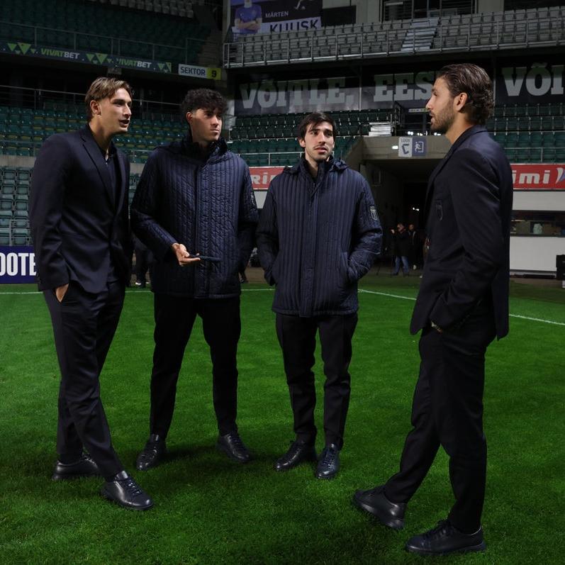 Il Walk around degli Azzurri alla 'Le Coq Arena' di Tallinn