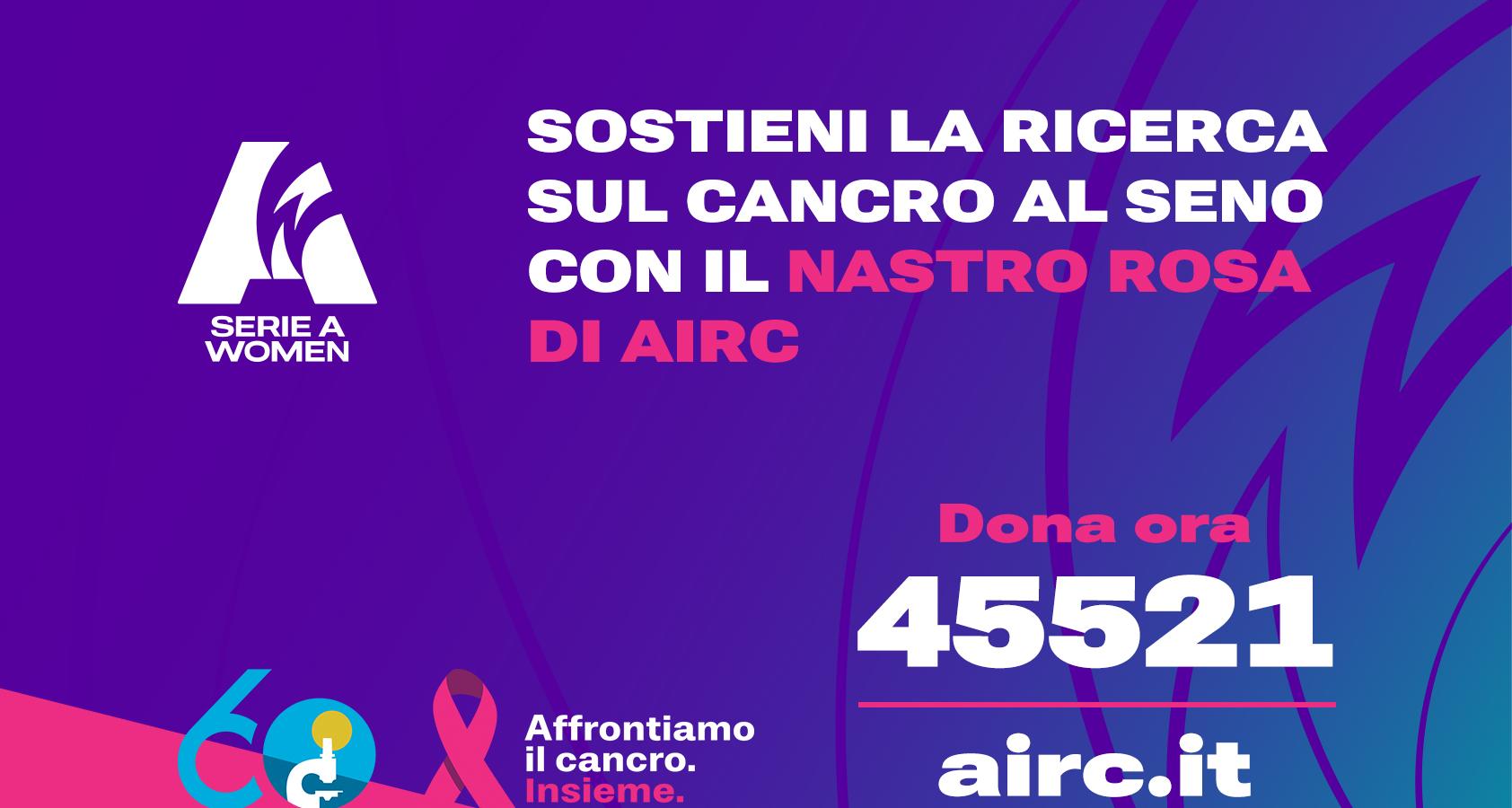 La Serie A Women scende in campo per la campagna Nastro Rosa AIRC