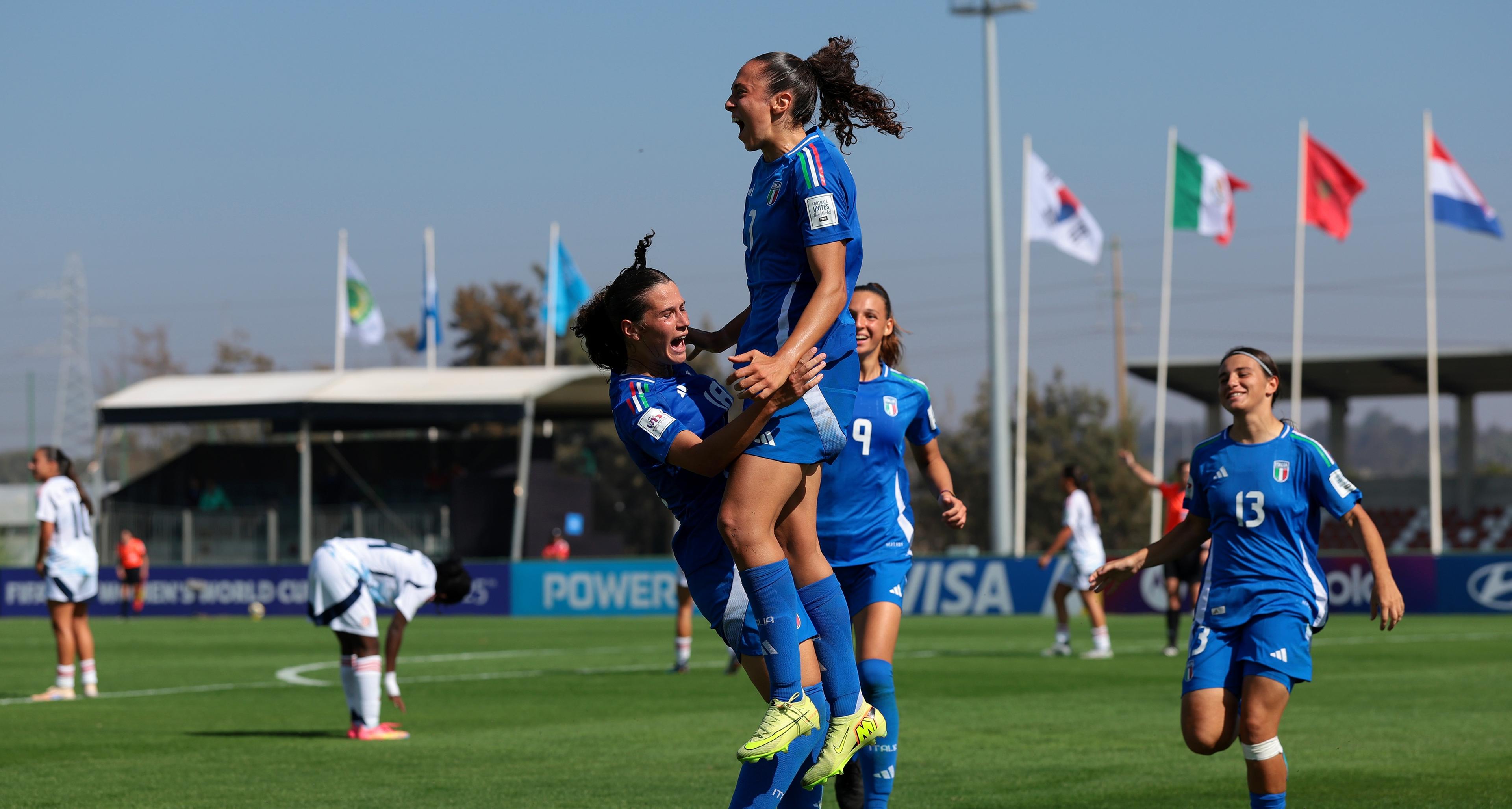 Esordio ok per le Azzurrine al Mondiale femminile Under 17: Costa Rica ko per 3-0