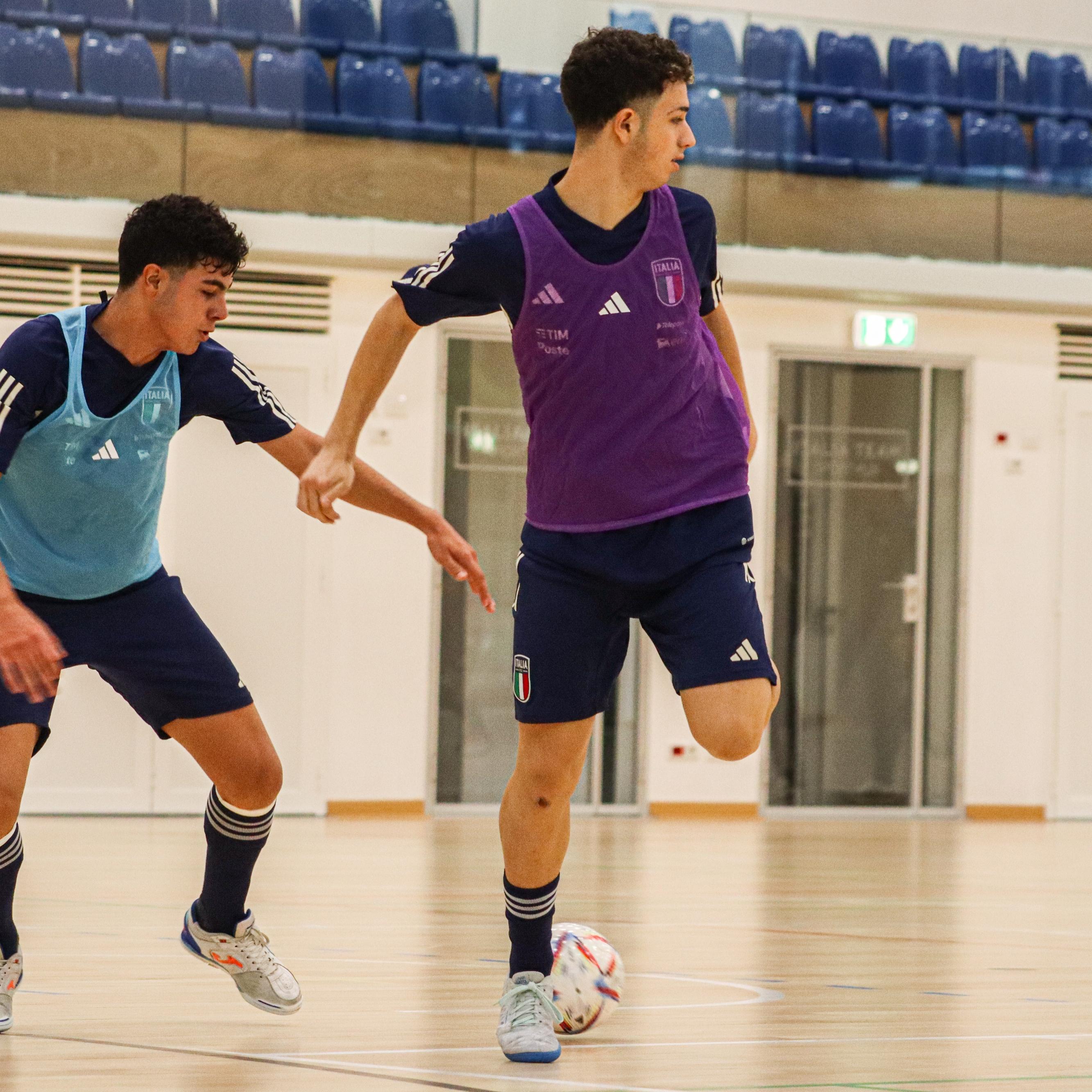 L'allenamento del Futsal+ e la visita di Samperi