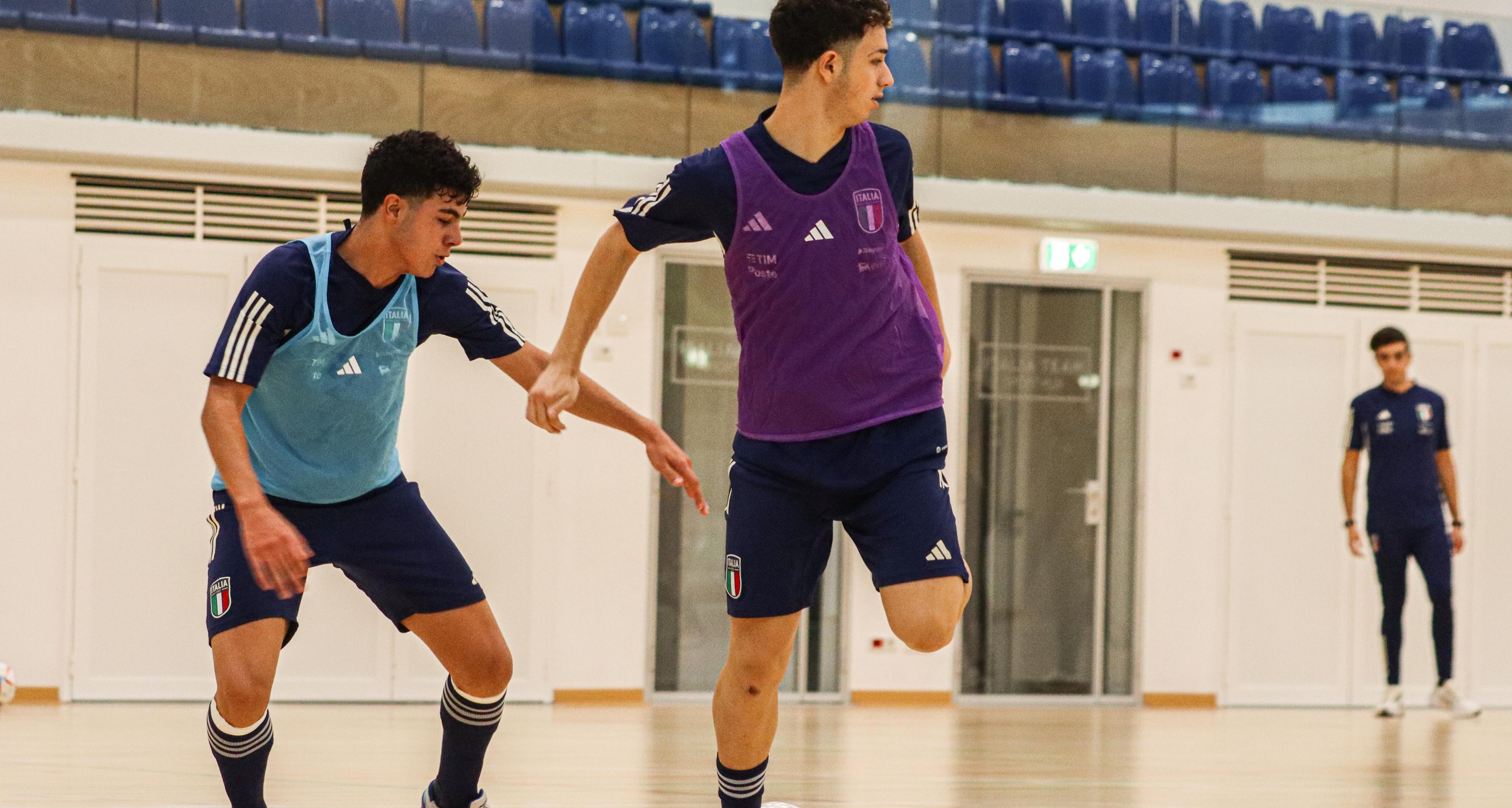 L'allenamento del Futsal+ e la visita di Samperi