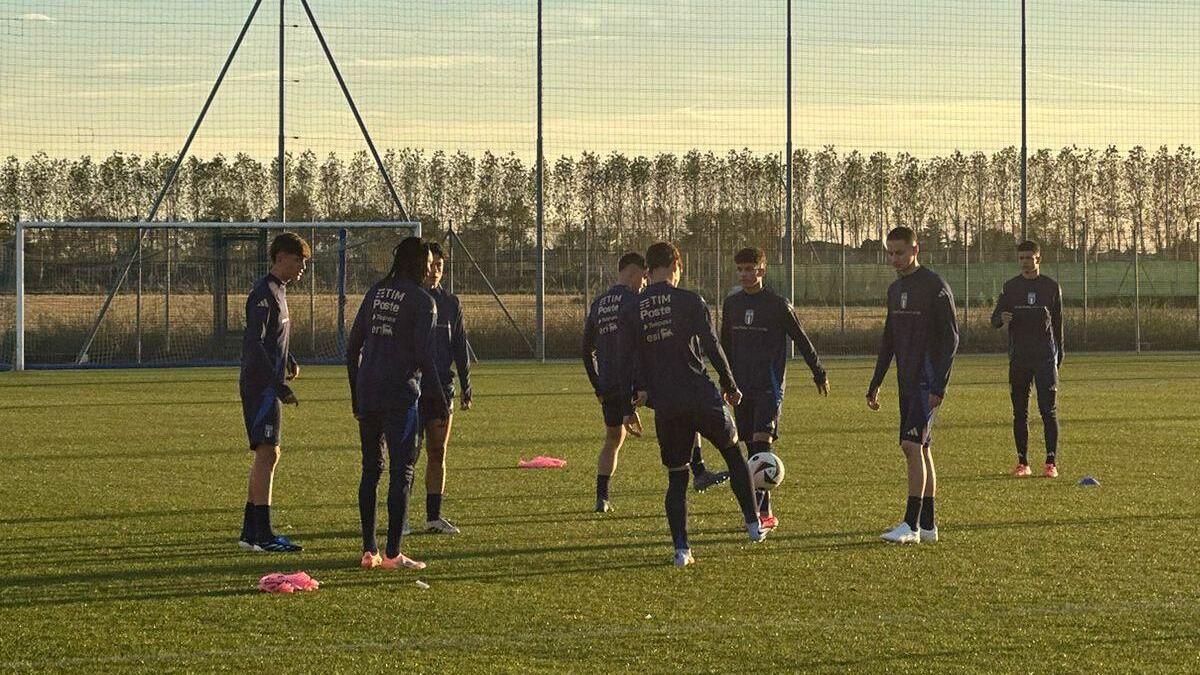 Azzurrini in training in Novarello: World Cup debut against Qatar coming up on 3rd November