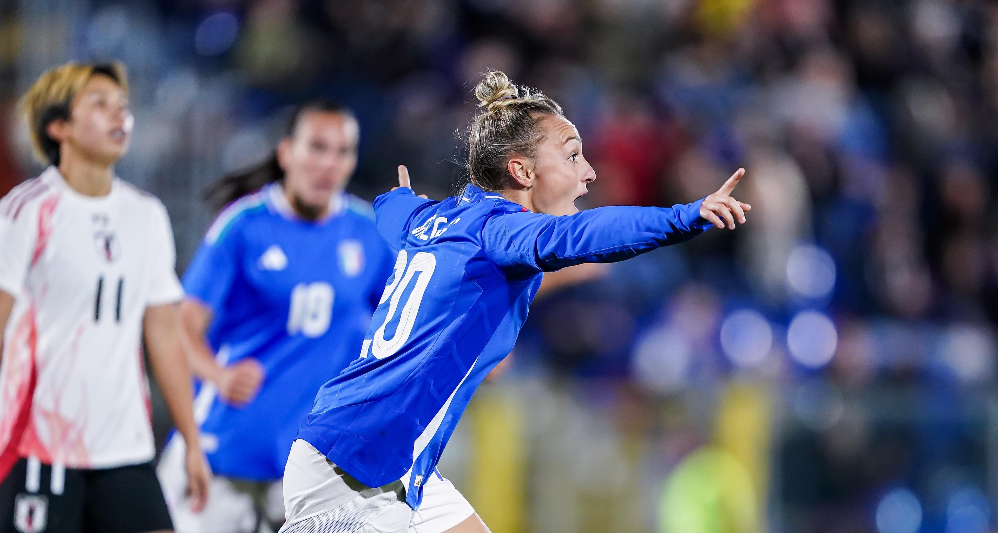 Nazionale Femminile: finisce in parità l'amichevole con il Giappone, in gol Greggi