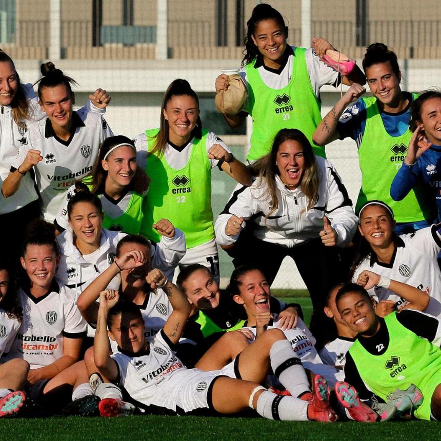 Cesena show, tris al Brescia: romagnole di nuovo prime. Colpo Frosinone in casa della Res Donna Roma