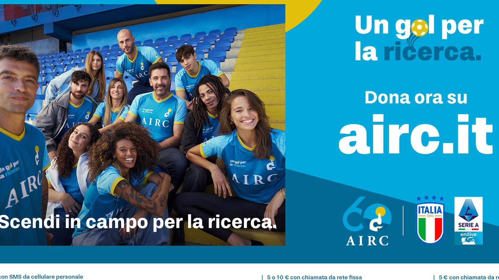 The Azzurri step up their support for Fondazione AIRC in the fight against cancer