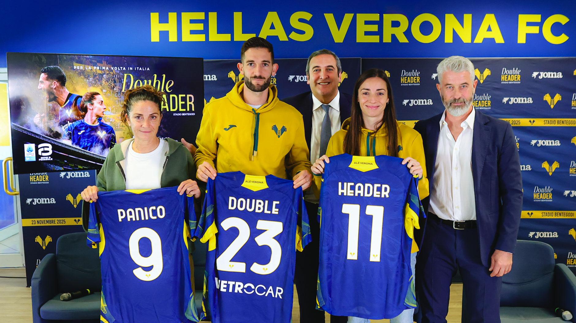 Presentata a Verona la ‘Double Header’ del 23 novembre. Tinari: “Ogni calciatrice dovrebbe provare queste emozioni”