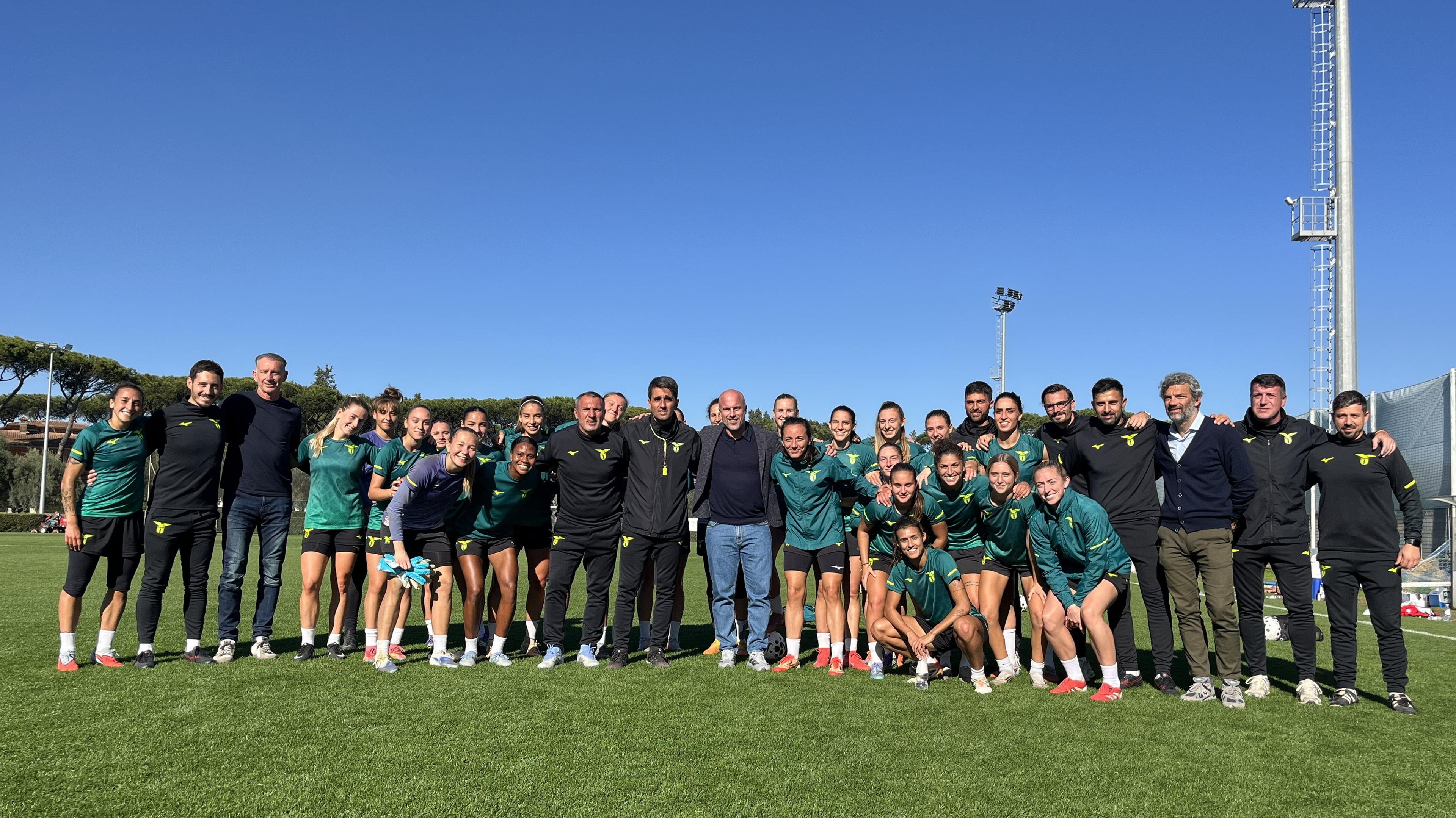Soncin fa visita alla Lazio: continua il tour del Ct nei centri sportivi dei club di Serie A