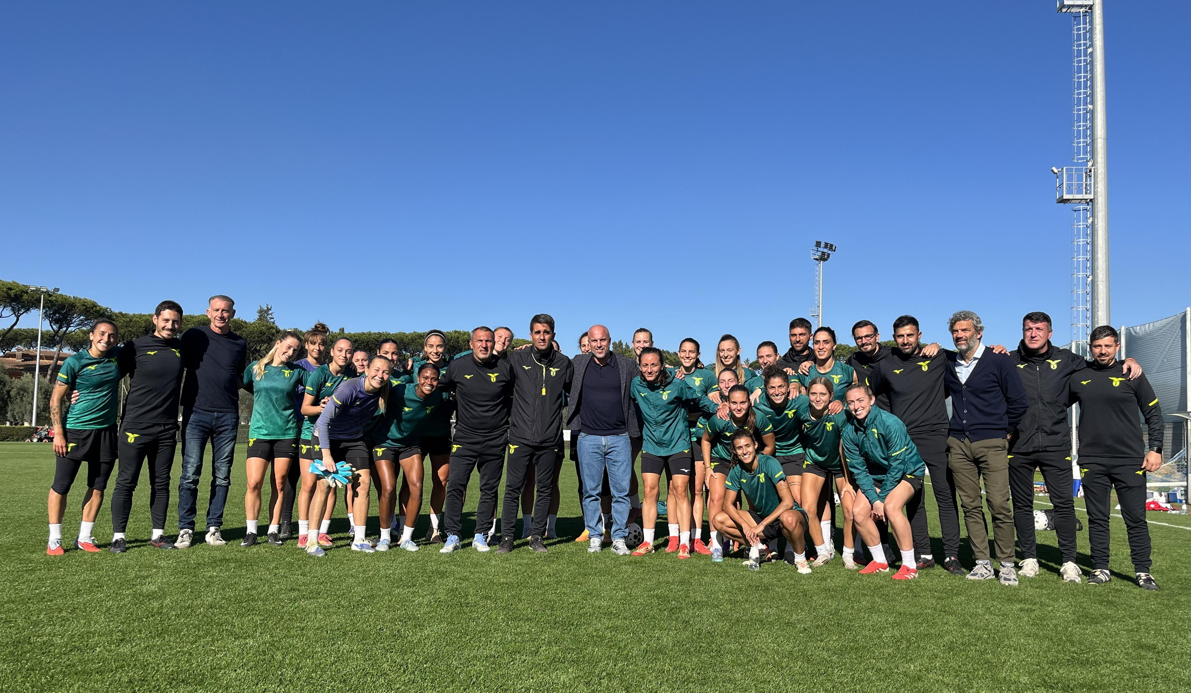 Soncin fa visita alla Lazio: continua il tour del Ct nei centri sportivi dei club di Serie A