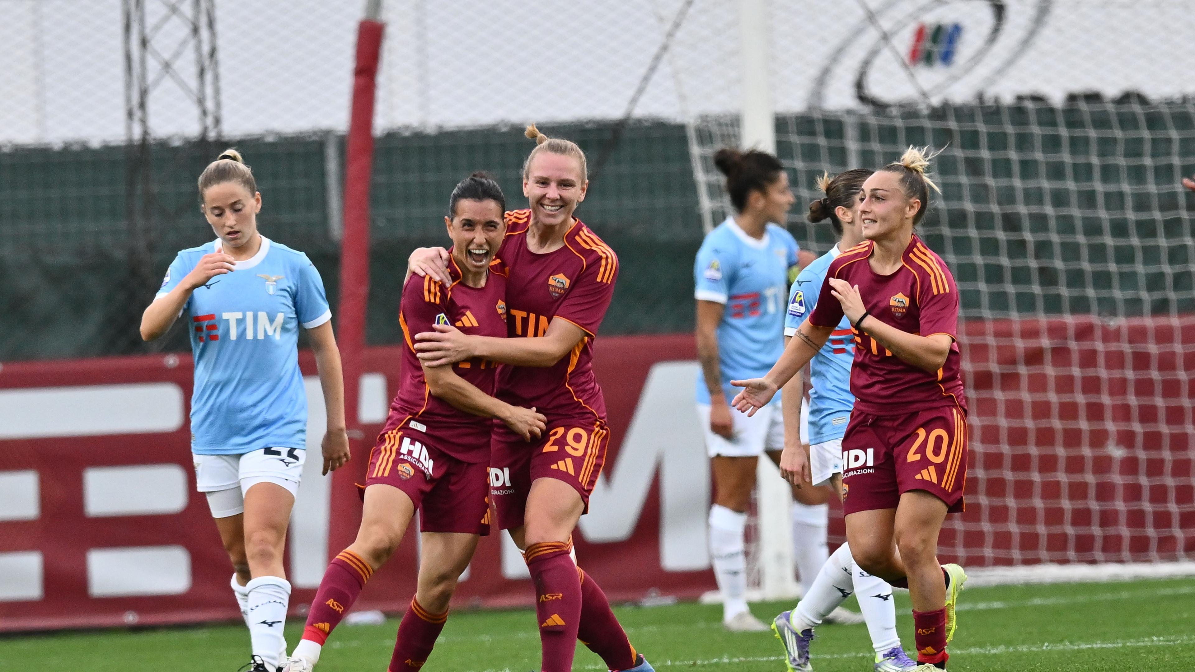 Roma pigliatutto: derby e 1° posto, Lazio ko 1-0. Juventus ok col Genoa, Napoli sorprendente