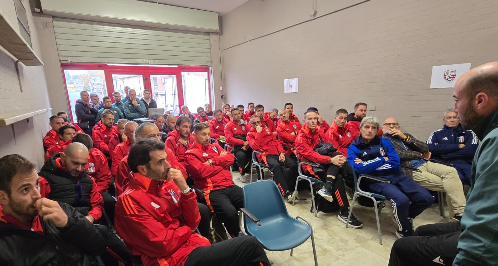 Un giorno di stage al Carpi: gli allievi del corso UEFA A ospiti del club emiliano di Serie C