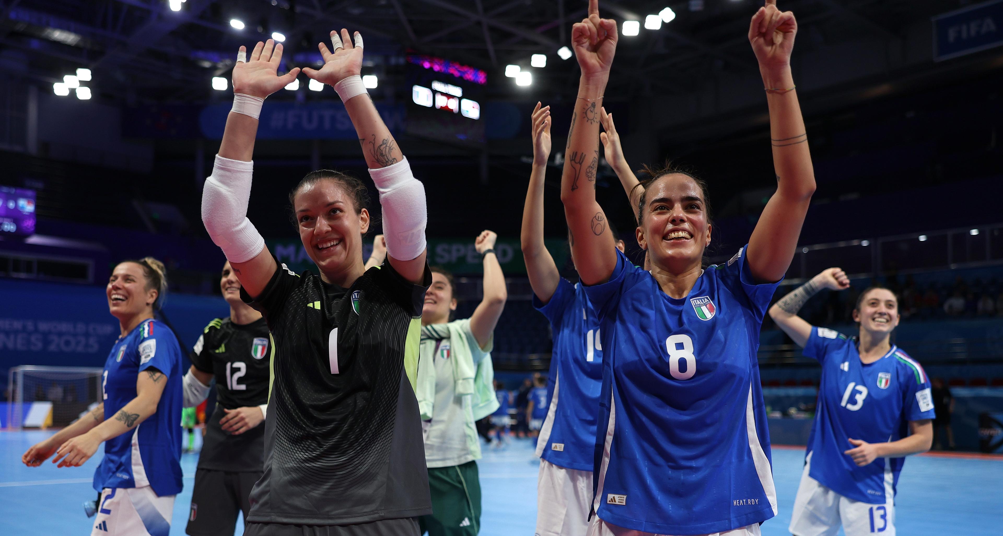 Nazionale femminile futsal: goleada all'esordio al Mondiale nelle Filippine