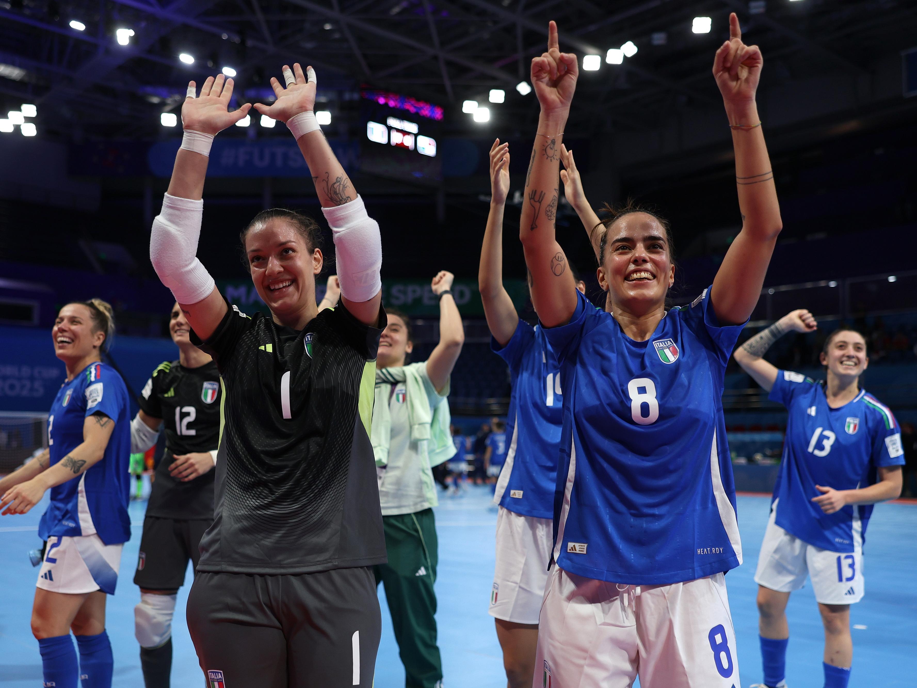 Nazionale femminile futsal: goleada all'esordio al Mondiale nelle Filippine