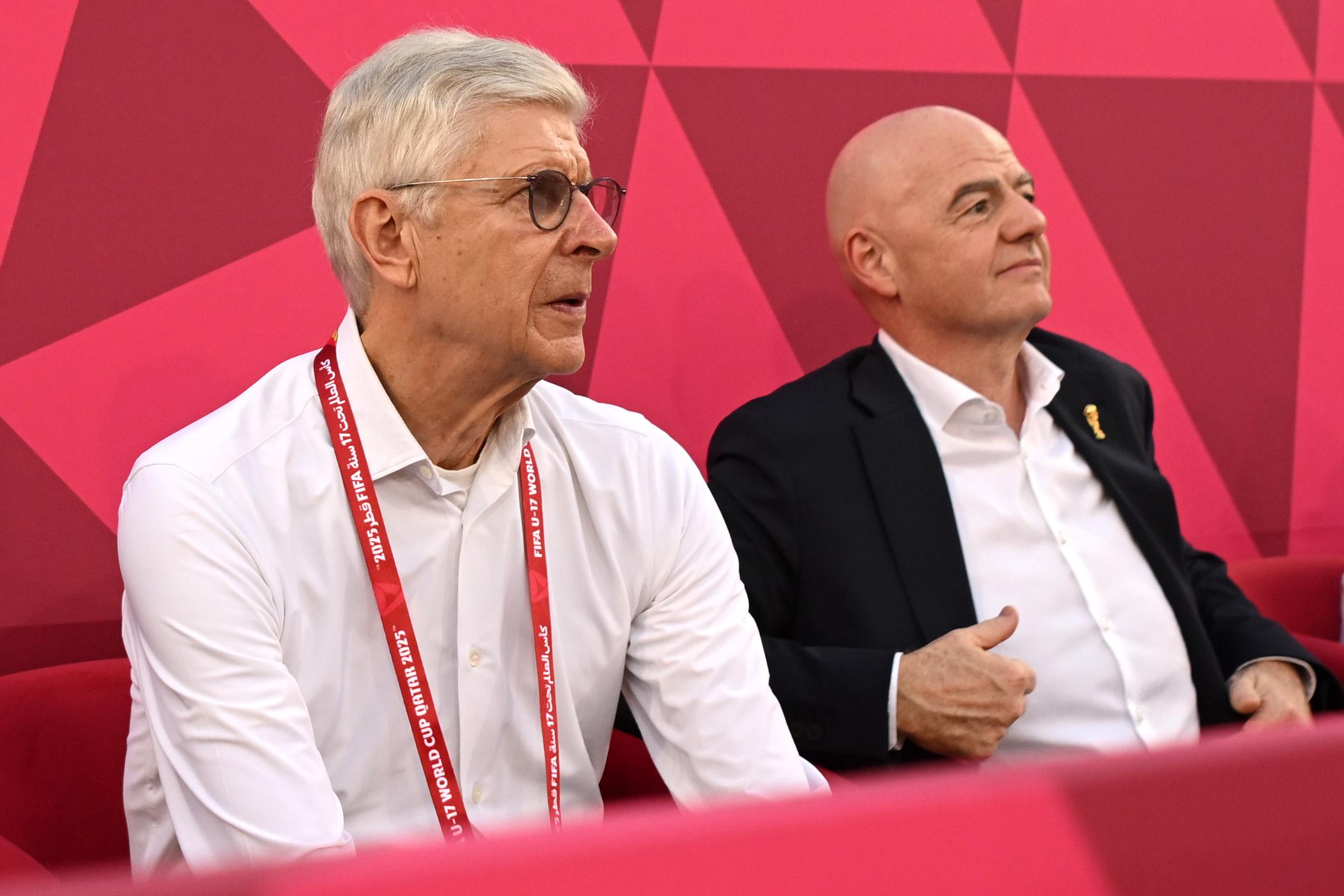 Arsène Wenger e Gianni Infantino