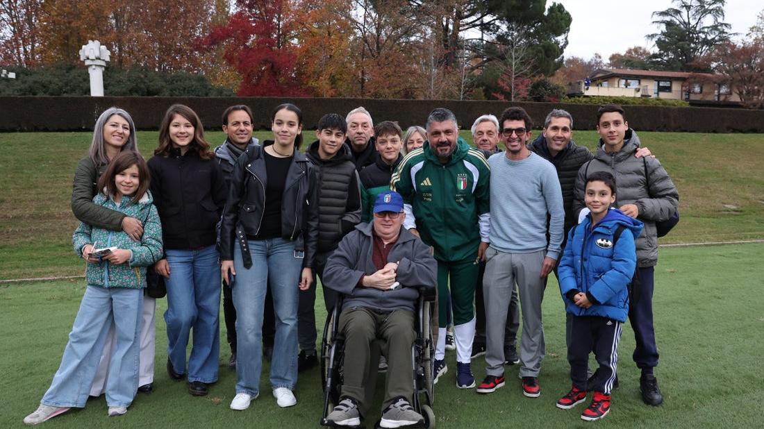 I giovani pazienti dell’Ospedale San Raffaele e gli Azzurri: l’incontro a Milano prima del match con la Norvegia