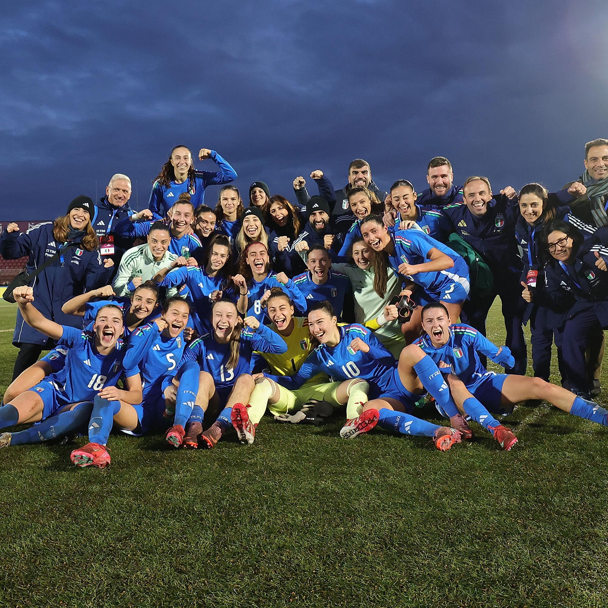 Le Azzurrine chiudono il Round 1 al primo posto. Matteucci: “C’è tanta soddisfazione per quanto fatto”