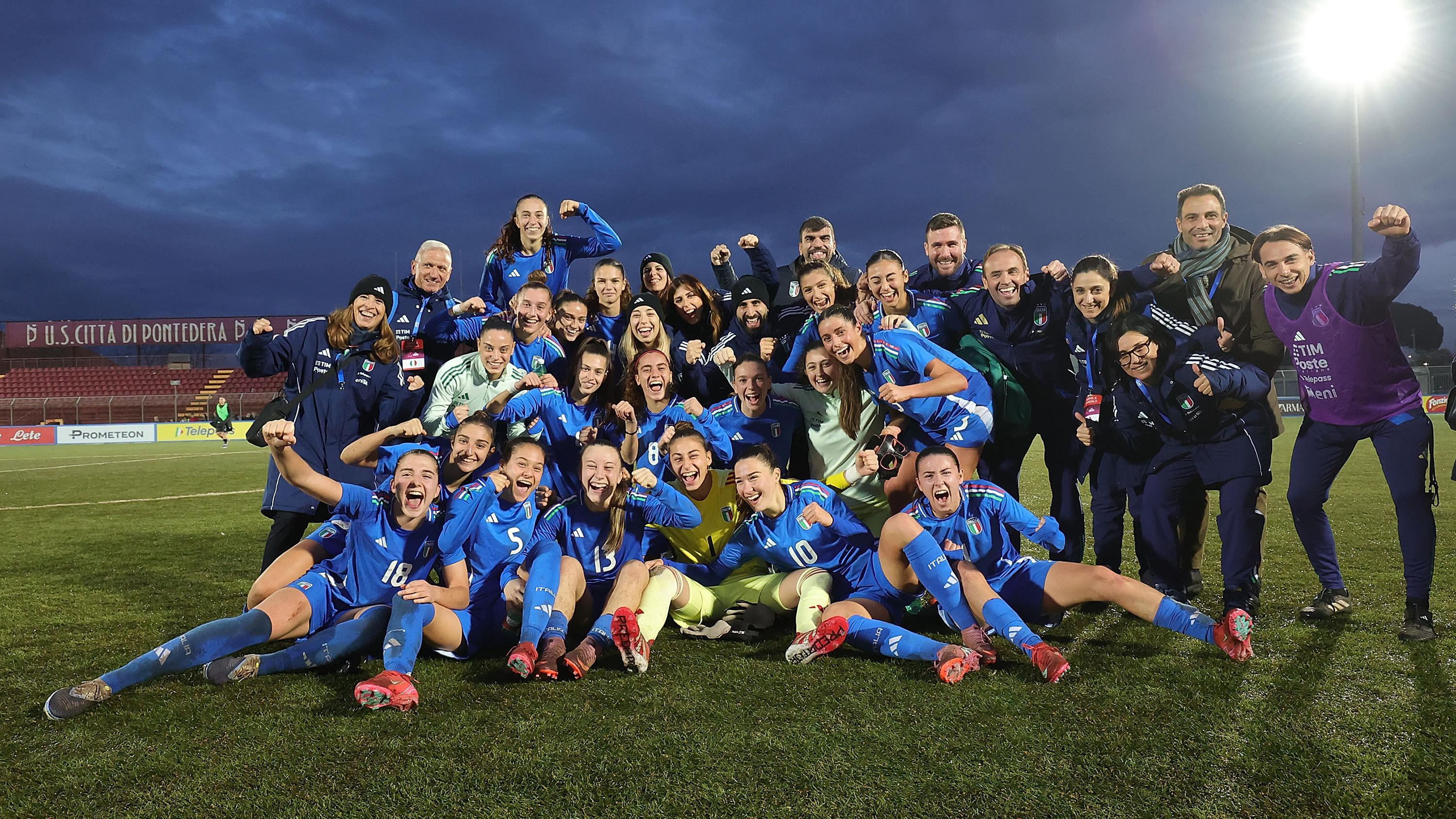 Le Azzurrine chiudono il Round 1 al primo posto. Matteucci: “C’è tanta soddisfazione per quanto fatto”
