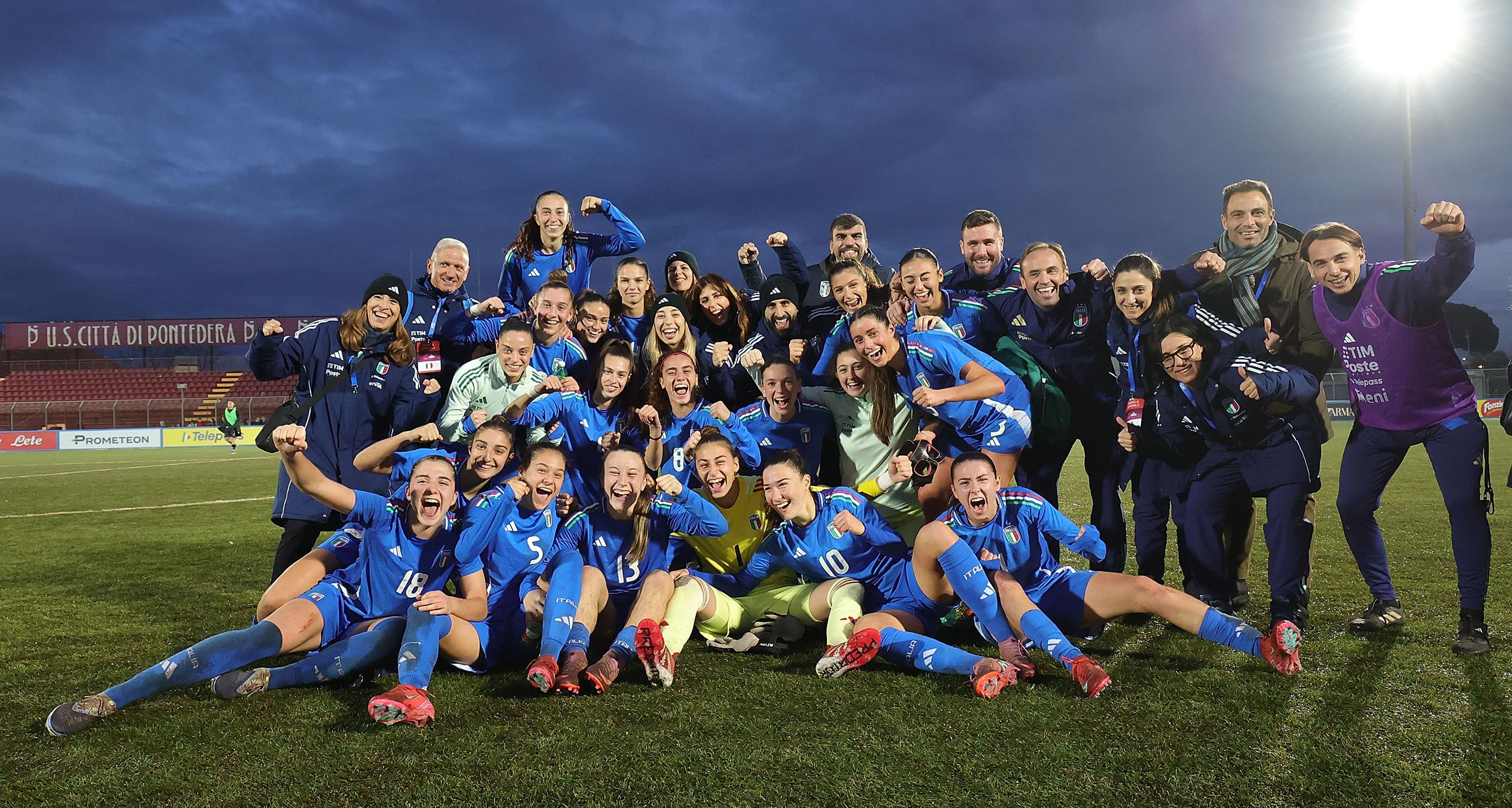 Le Azzurrine chiudono il Round 1 al primo posto. Matteucci: “C’è tanta soddisfazione per quanto fatto”