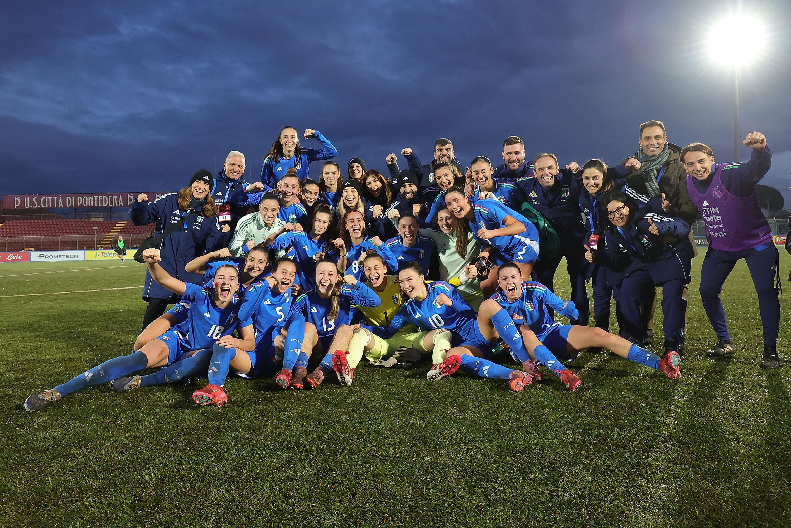 Le Azzurrine chiudono il Round 1 al primo posto. Matteucci: “C’è tanta soddisfazione per quanto fatto”
