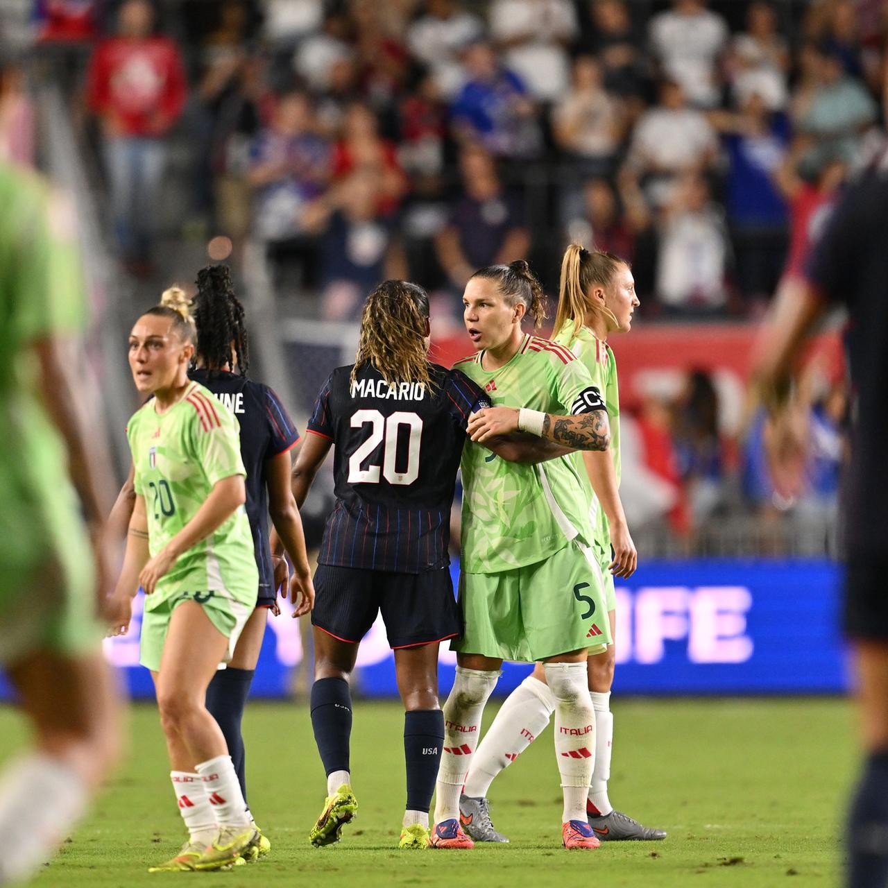 The Azzurre’s spirit isn’t enough, as the United States win again in Fort Lauderdale. Soncin: “An experience that will teach us a lot.