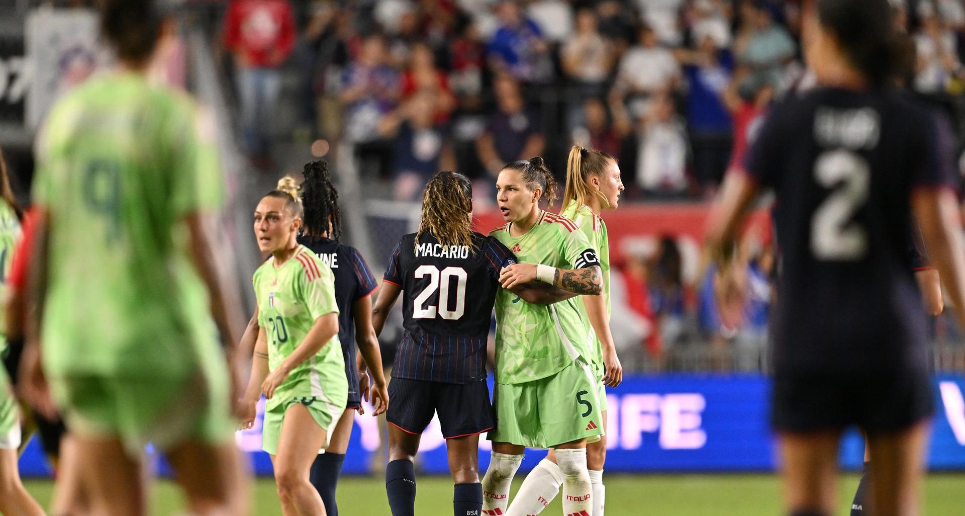 The Azzurre’s spirit isn’t enough, as the United States win again in Fort Lauderdale. Soncin: “An experience that will teach us a lot.