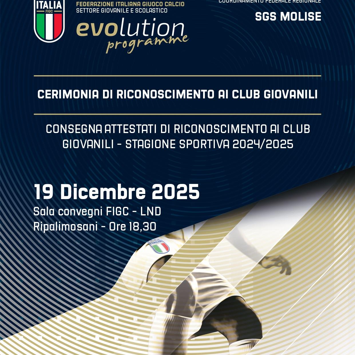 RICONOSCIMENTO CLUB GIOVANILI STAGIONE SPORTIVA 2024/2025