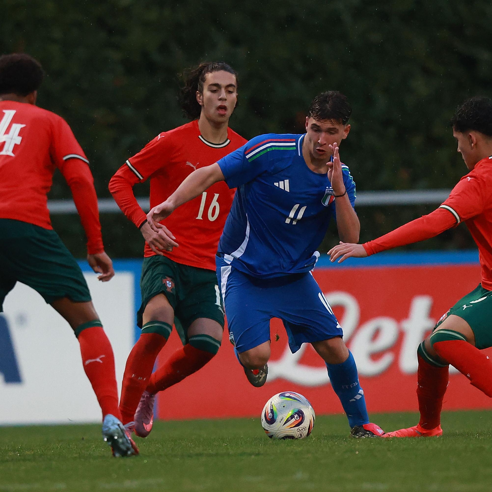 U16s lose 3-0 to Portugal at Coverciano