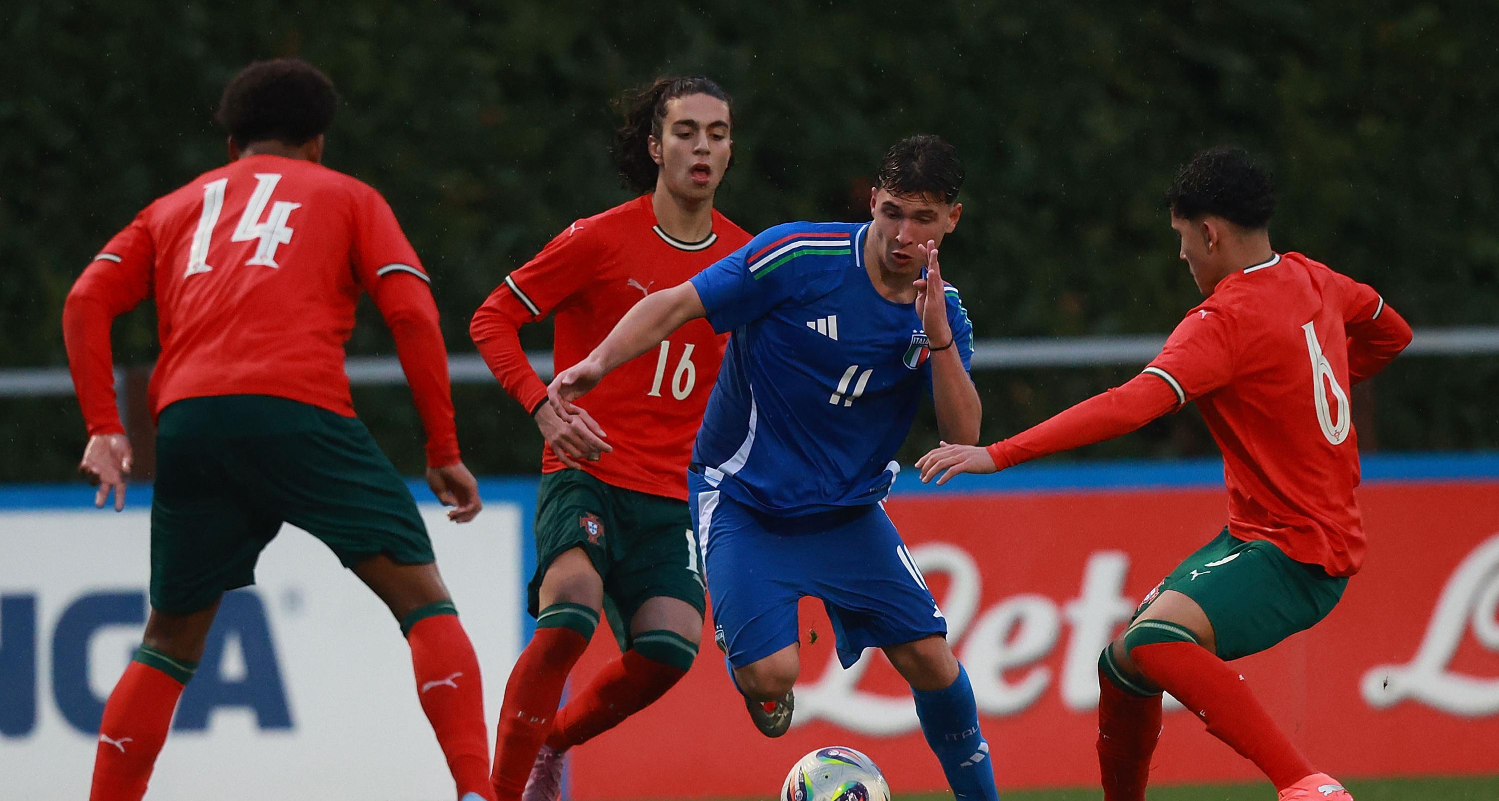 U16s lose 3-0 to Portugal at Coverciano