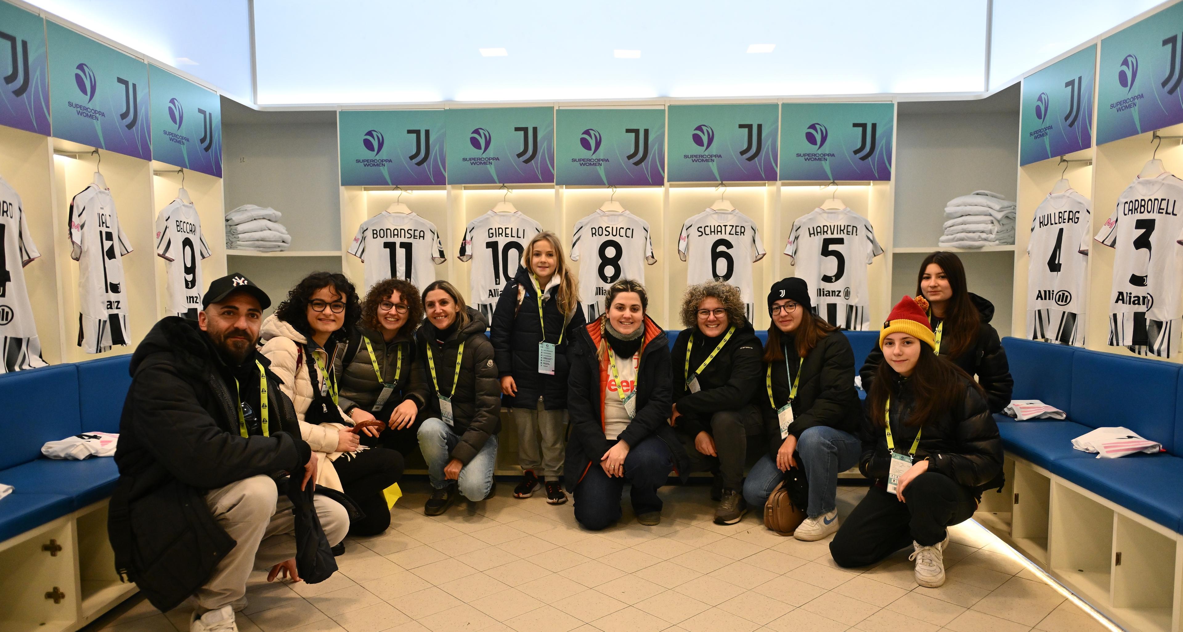 Supercoppa Women, la domenica speciale di 10 fan: Juventus-Roma vista da una prospettiva unica. “Una giornata indimenticabile”