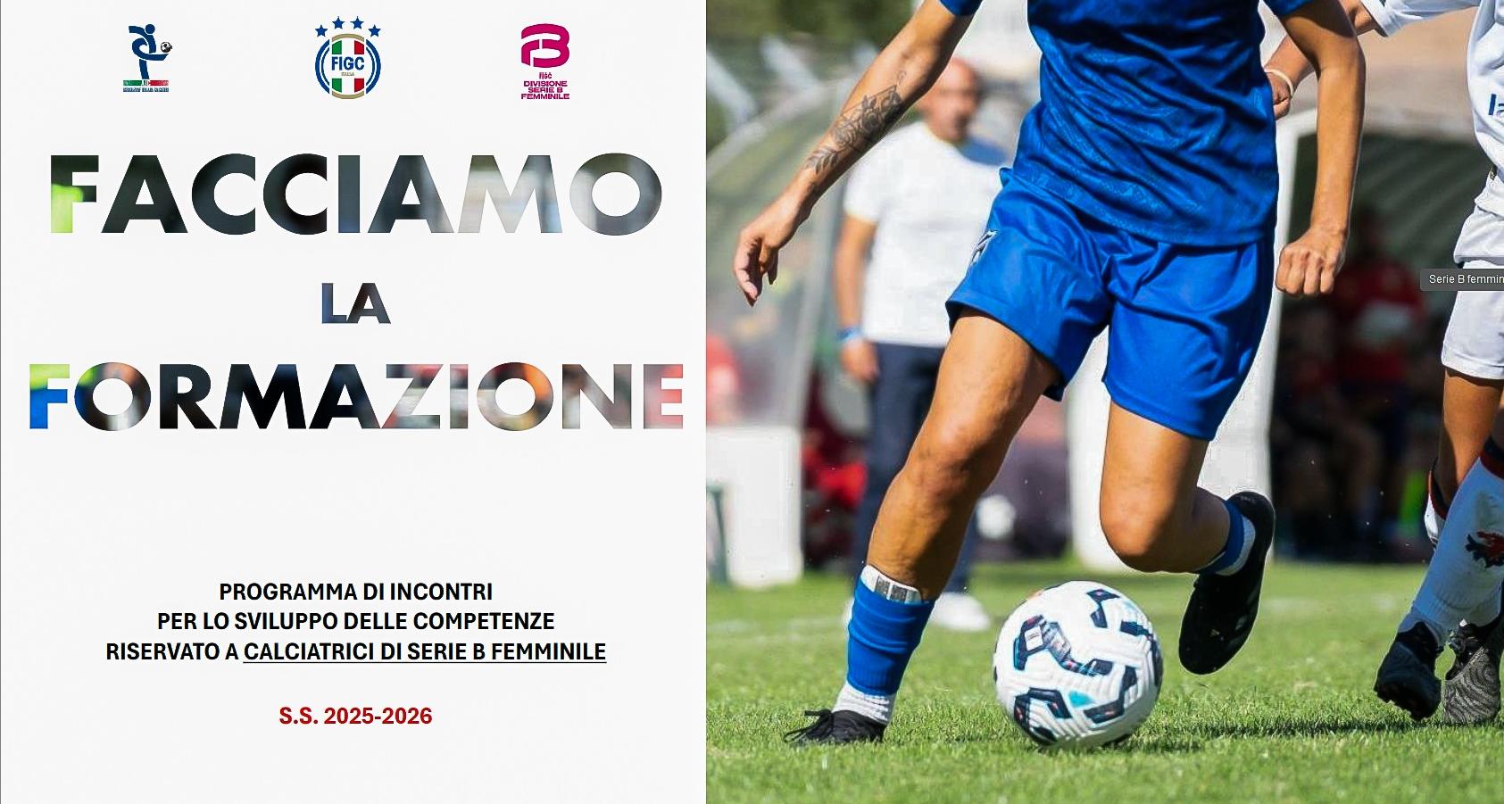 “Facciamo la formazione”, al via un percorso formativo per le calciatrici di Serie B in collaborazione con AIC