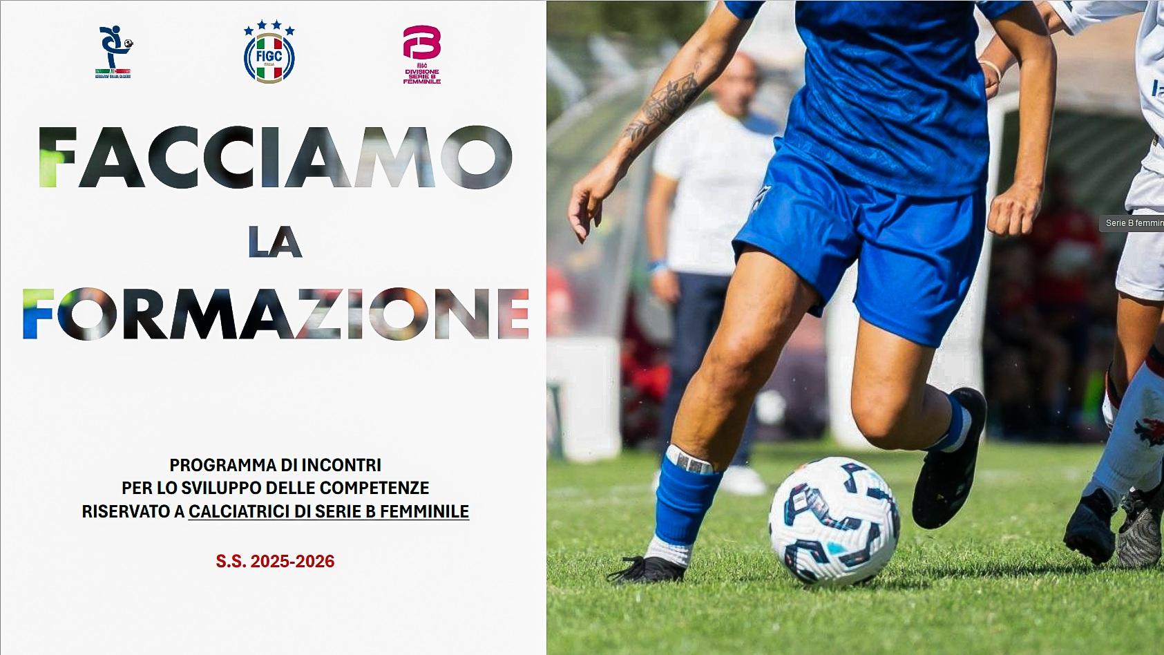 “Facciamo la formazione”, al via un percorso formativo per le calciatrici di Serie B in collaborazione con AIC