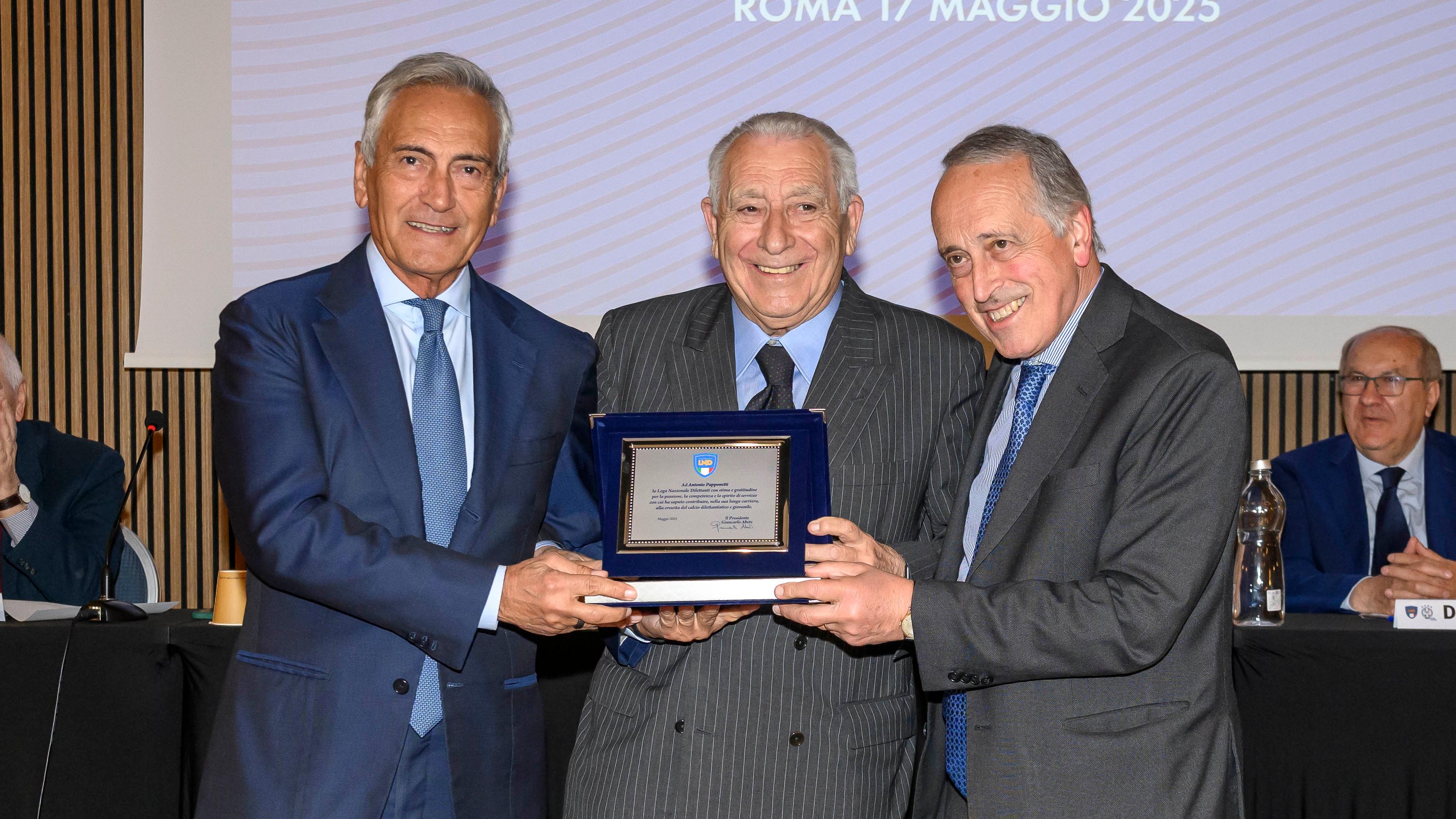 Il cordoglio della FIGC e del presidente Gravina per la scomparsa di Antonio Papponetti