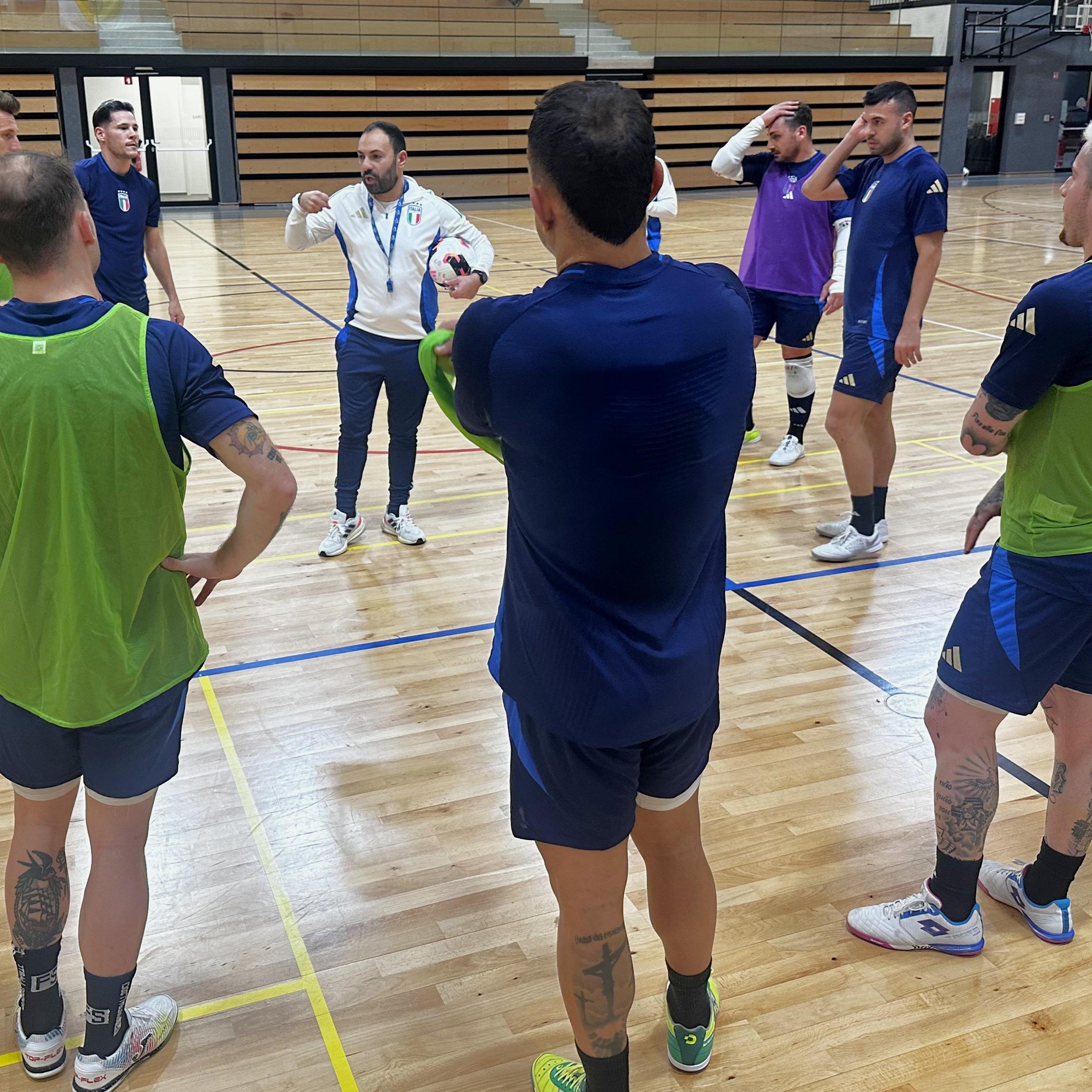 Futsal EURO 2026, primo allenamento a Lubiana per gli Azzurri. Musumeci: “Orgoglio e responsabilità le nostre parole chiave”