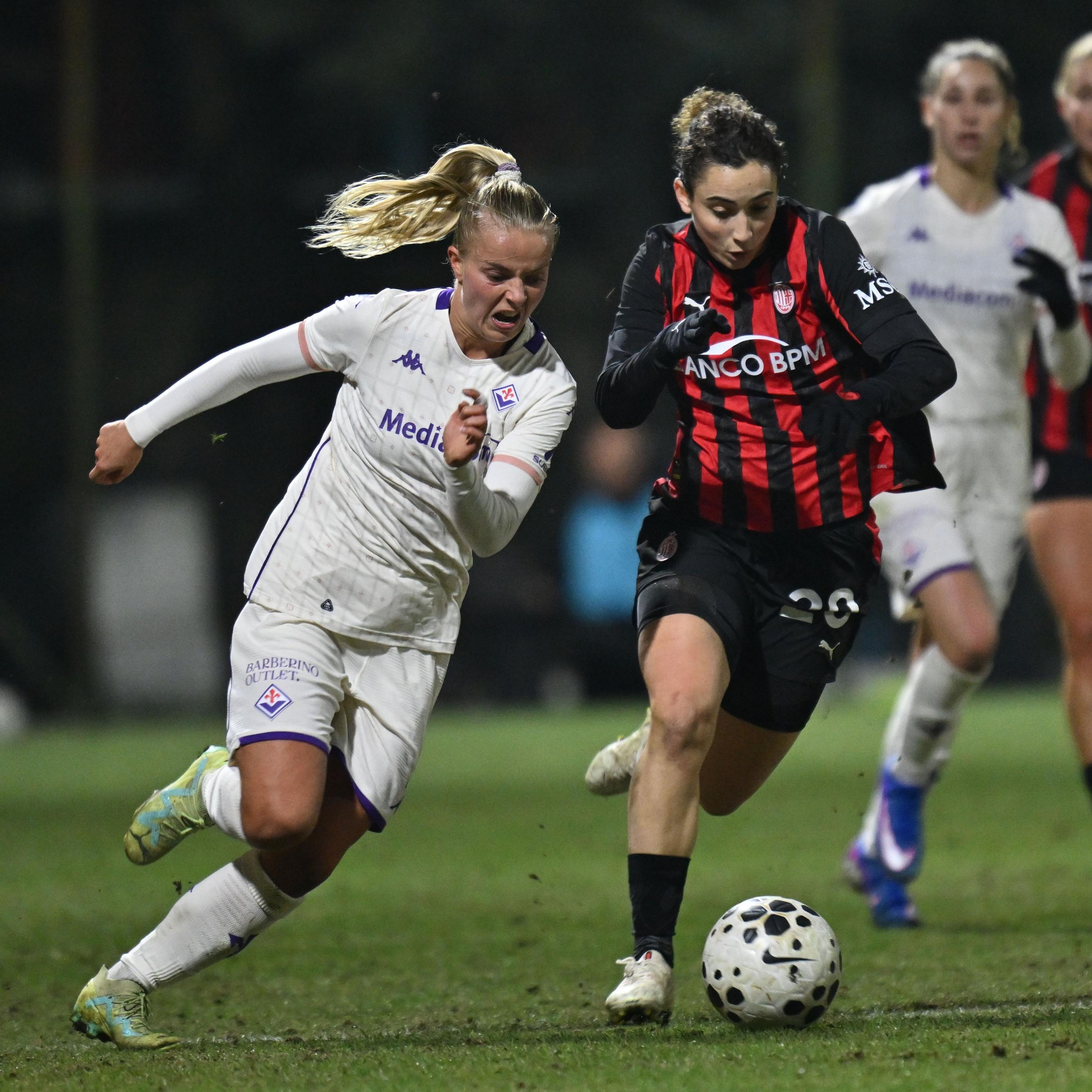 Coppa Italia Women, 1-1 tra Milan e Fiorentina nella prima gara dei quarti di finale