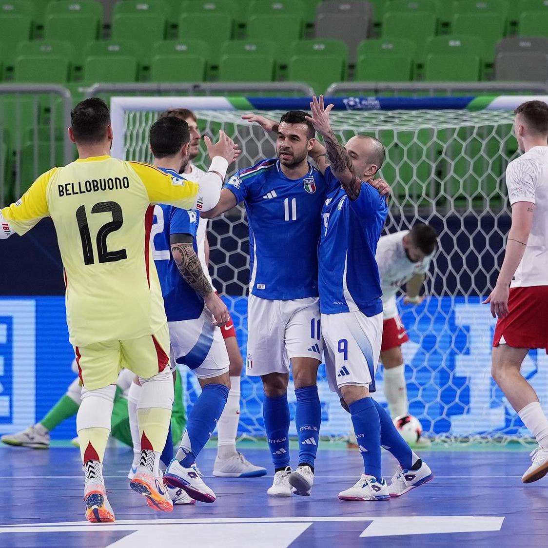 Futsal EURO 2026, l’Italia c’è e batte un colpo: 4-0 alla Polonia. Samperi: “Volevamo vincere a tutti i costi”