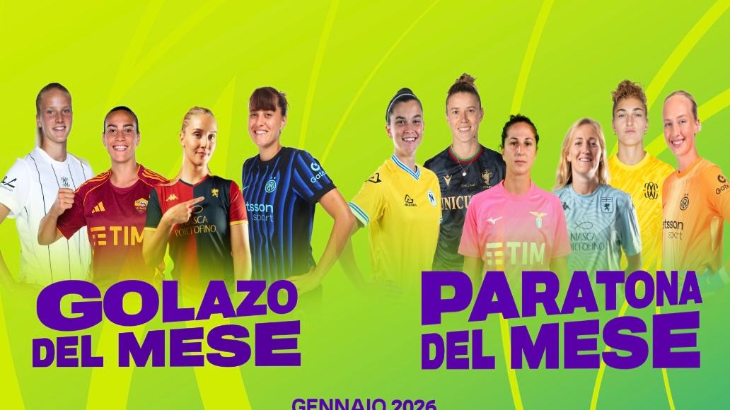 Vota il gol e la parata del mese di gennaio sui canali social della Serie A Women