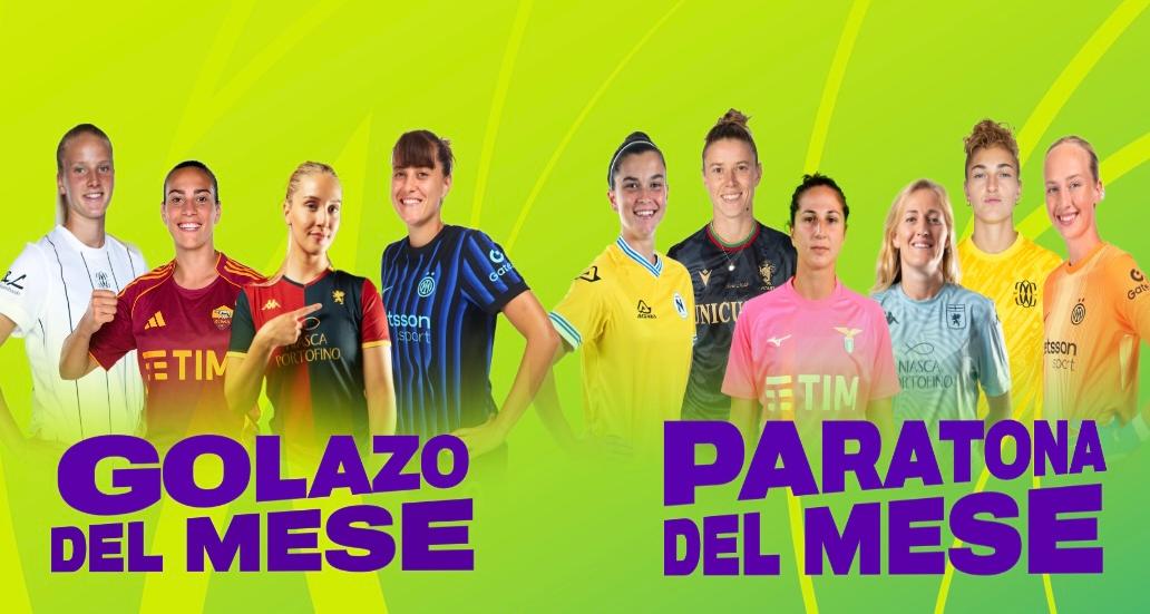 Vota il gol e la parata del mese di gennaio sui canali social della Serie A Women