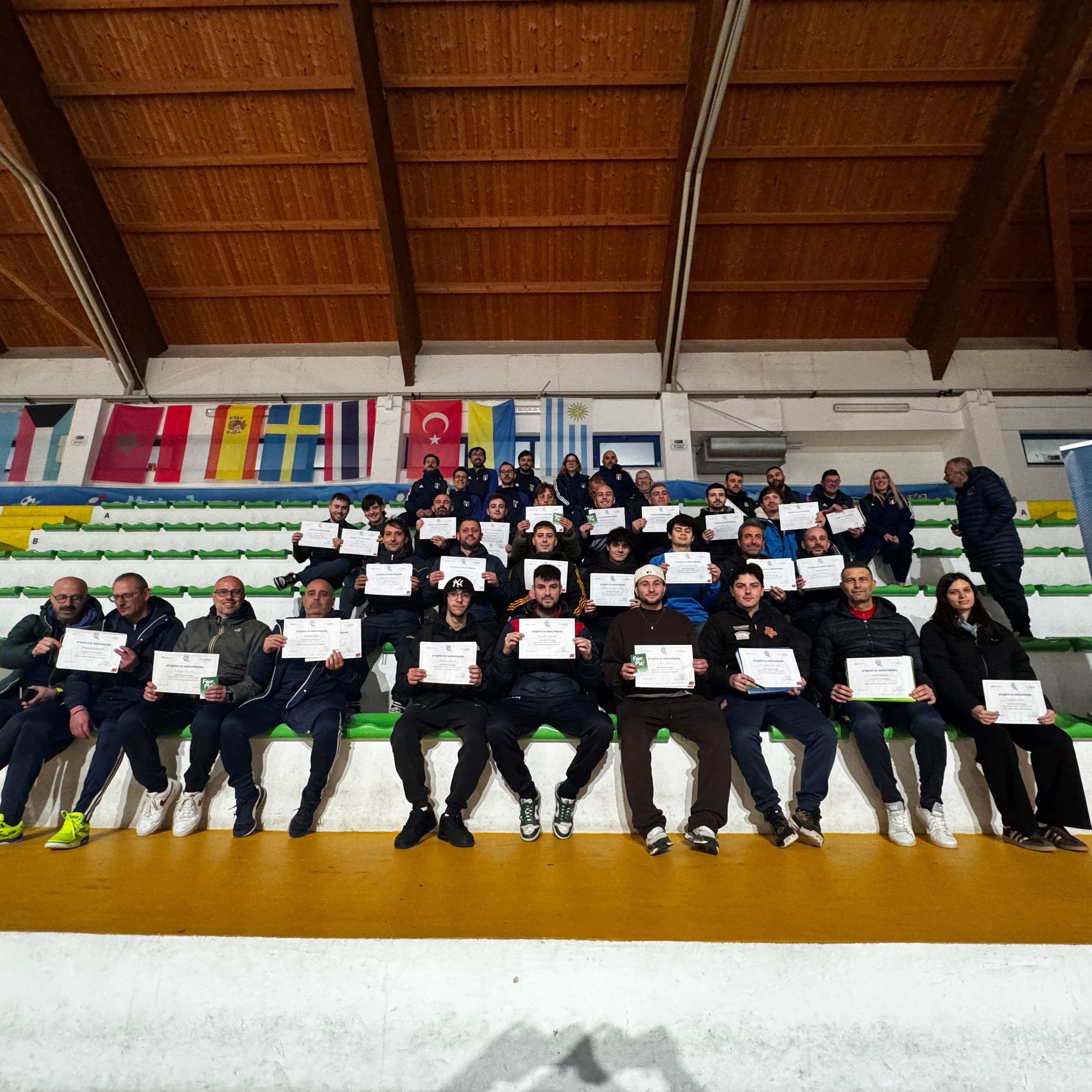 Concluso il Corso Livello E per Istruttori con modulo integrativo di calcio femminile