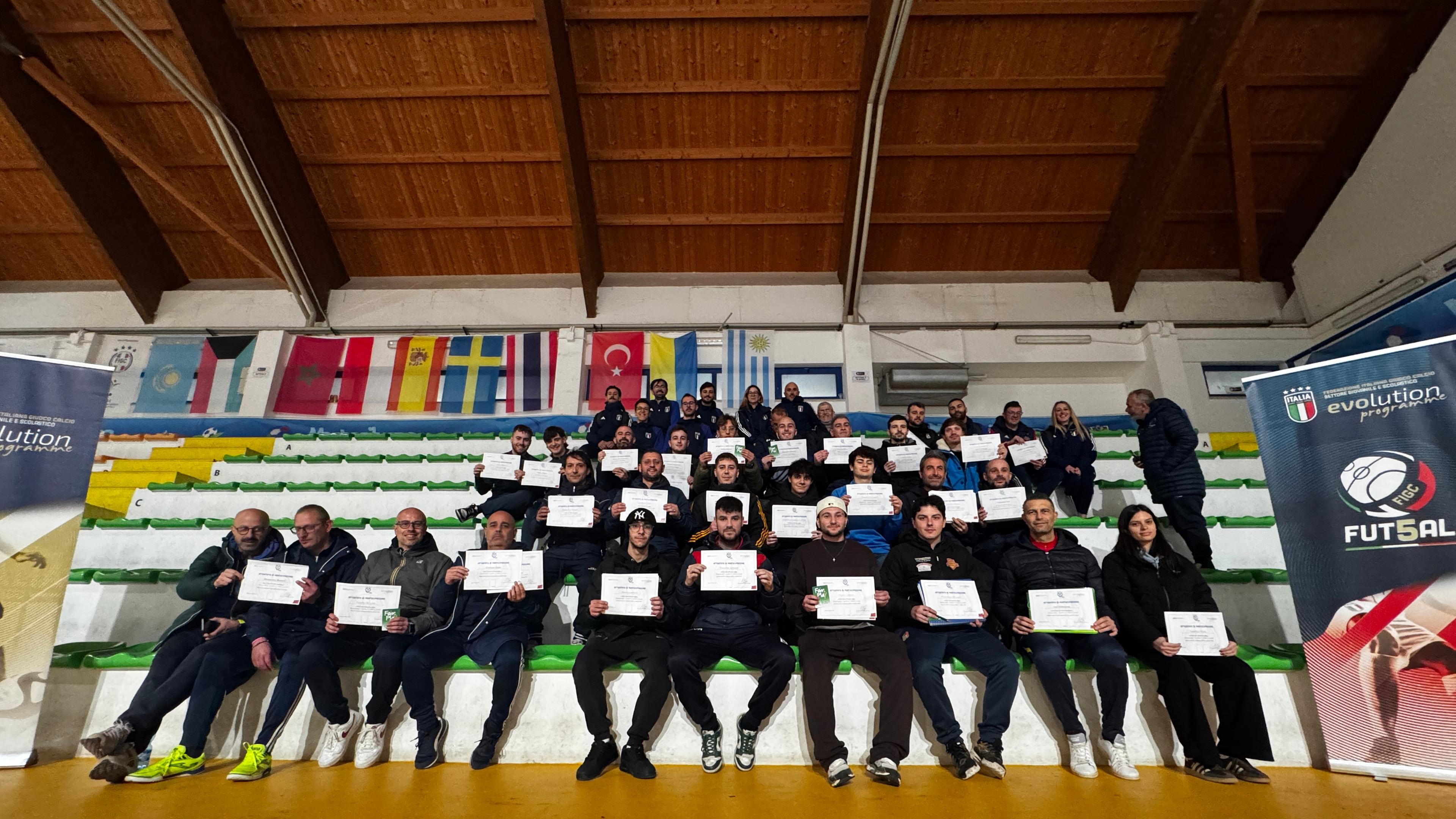 Concluso il Corso Livello E per Istruttori con modulo integrativo di calcio femminile