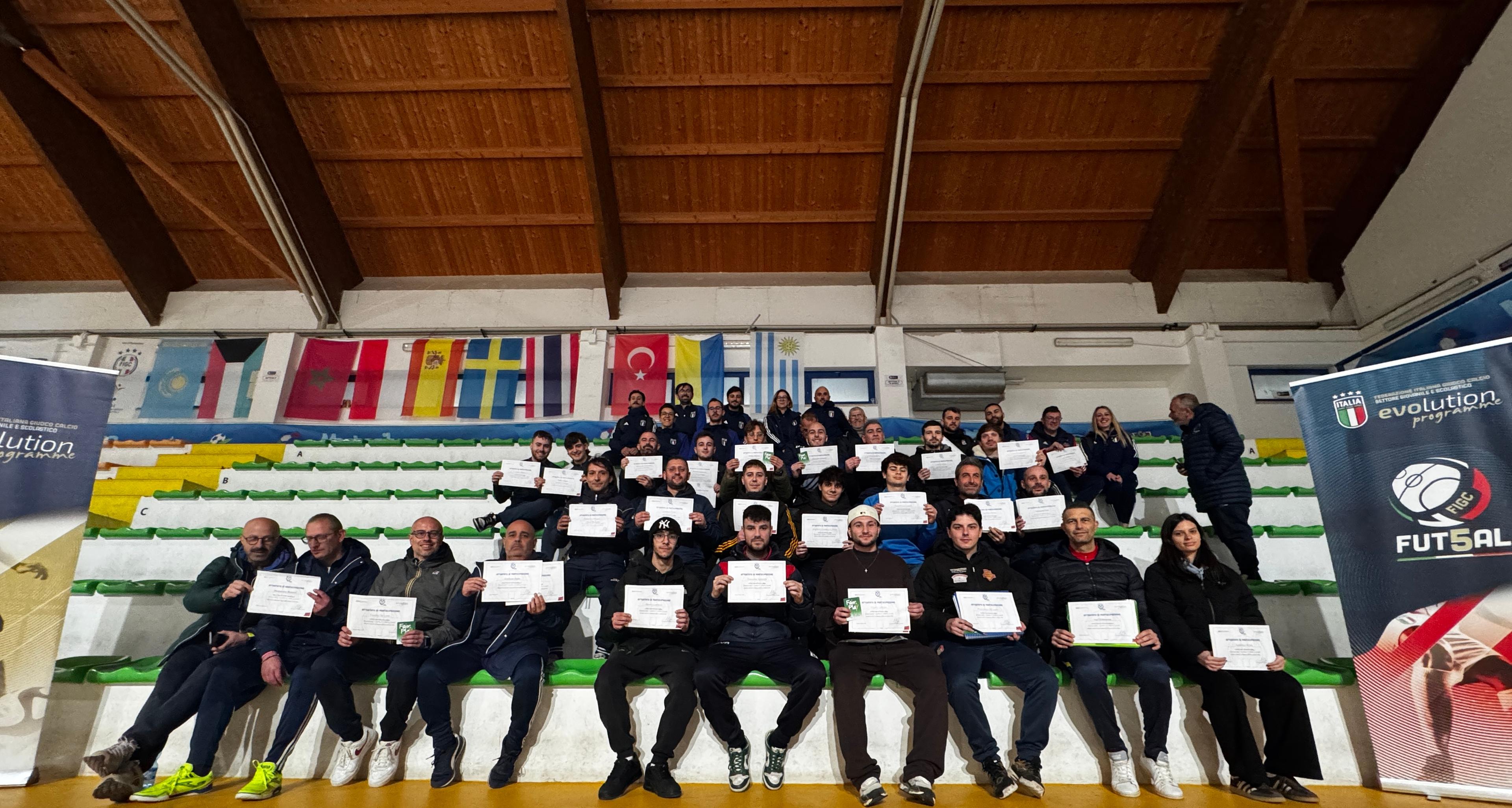 Concluso il Corso Livello E per Istruttori con modulo integrativo di calcio femminile