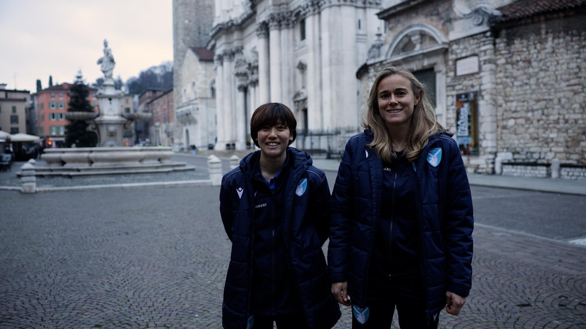 ‘B Stories’ a Brescia: Brayda guida turistica per la giapponese Kuratomi. “Tra calcio e casoncelli, qui accolta come a casa”