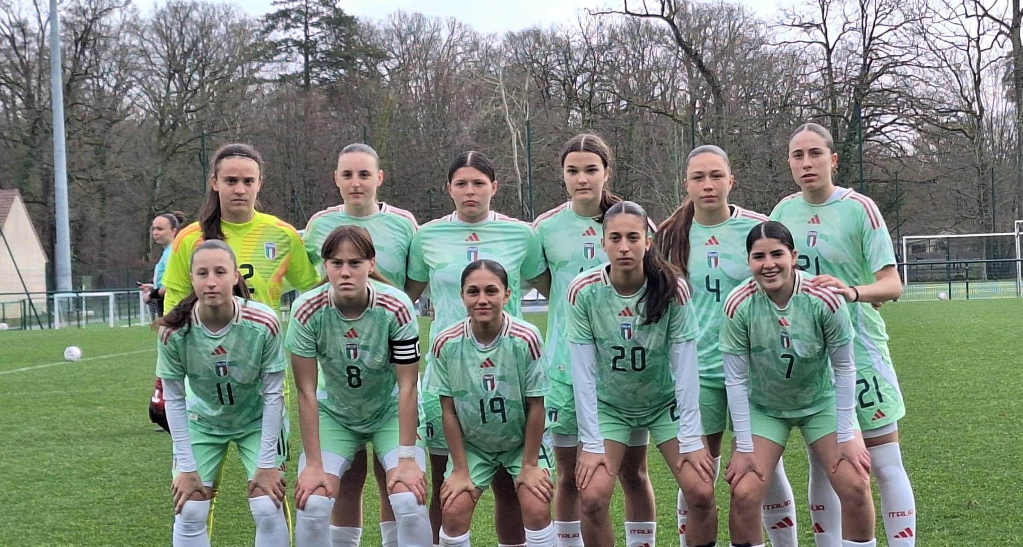 Azzurrine battute 6-2 dalla Francia nel secondo test a Clairefontaine: non bastano Faggioli e Gavazza