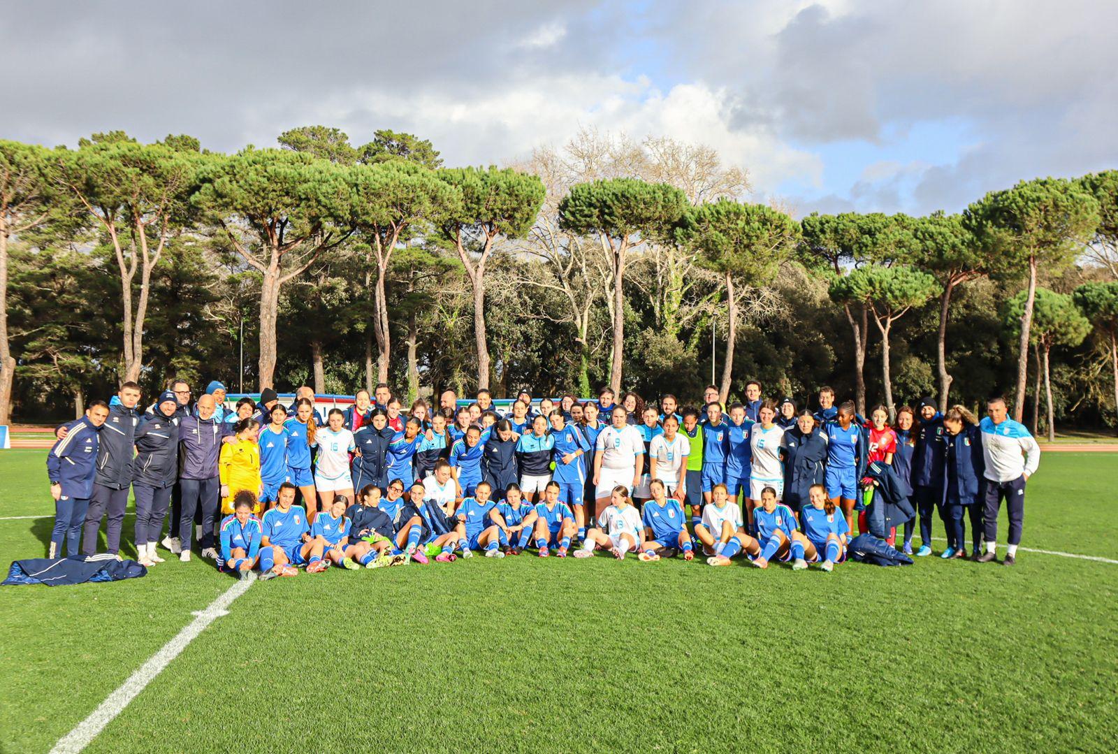 ‘Calcio+’ U15 Femminile: a Tirrenia cinque giorni di allenamenti e valori condivisi