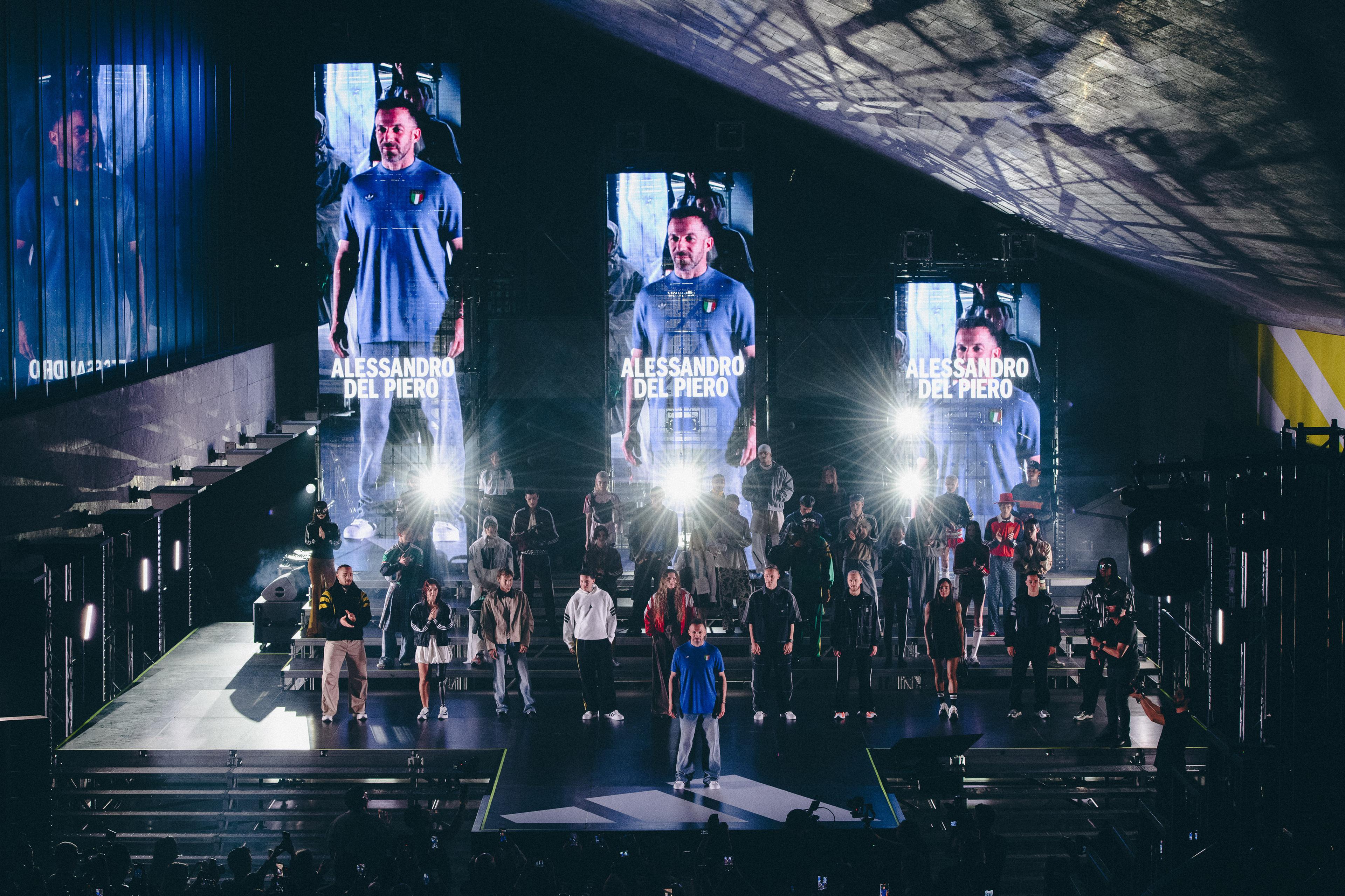 UNEXPECTED: adidas porta in scena l’incontro tra sport e moda. Da Buffon a Dimarco, Frattesi e Raspadori: tanto Azzurro a Milano