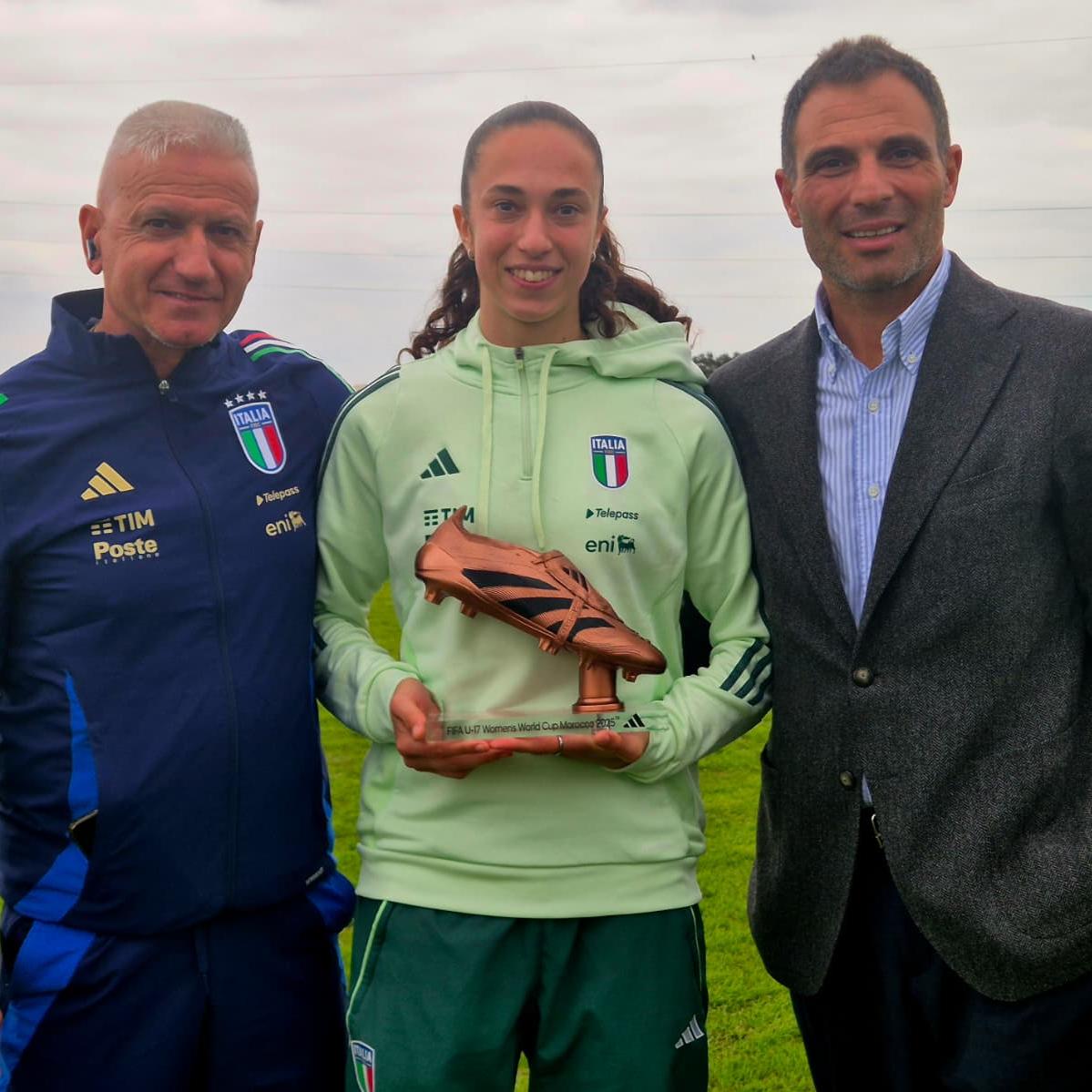 Giulia Galli premiata con lo scarpino di bronzo FIFA: terza miglior marcatrice dell’ultimo Mondiale Under 17