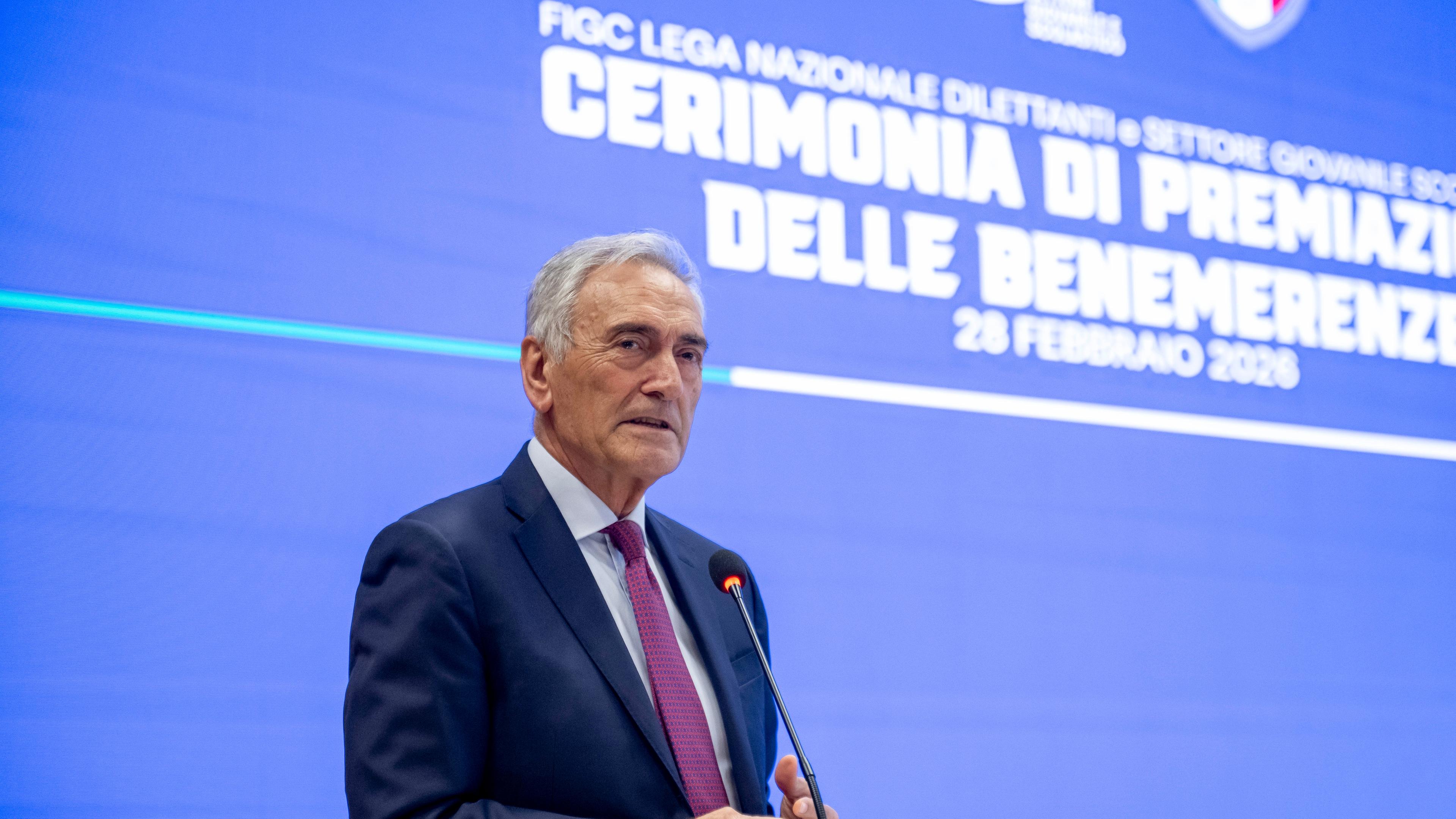 Benemerenze 2026, premiata l’attività giovanile e dilettantistica. Gravina: “Siete l’anima del sistema”